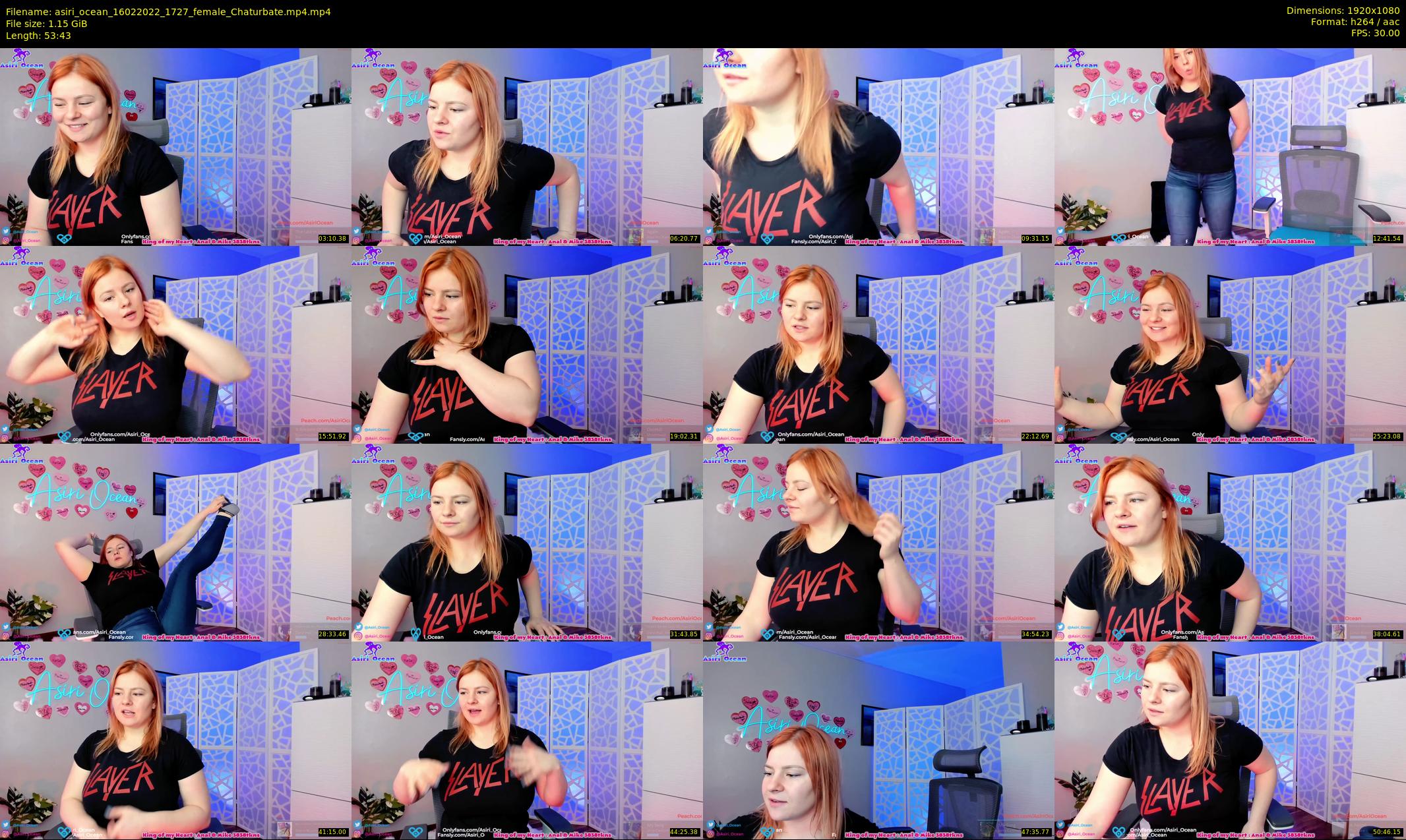 asiri_ocean — 54 minute Chaturbate female cam show recording, 1080p, Feb 16, 2022