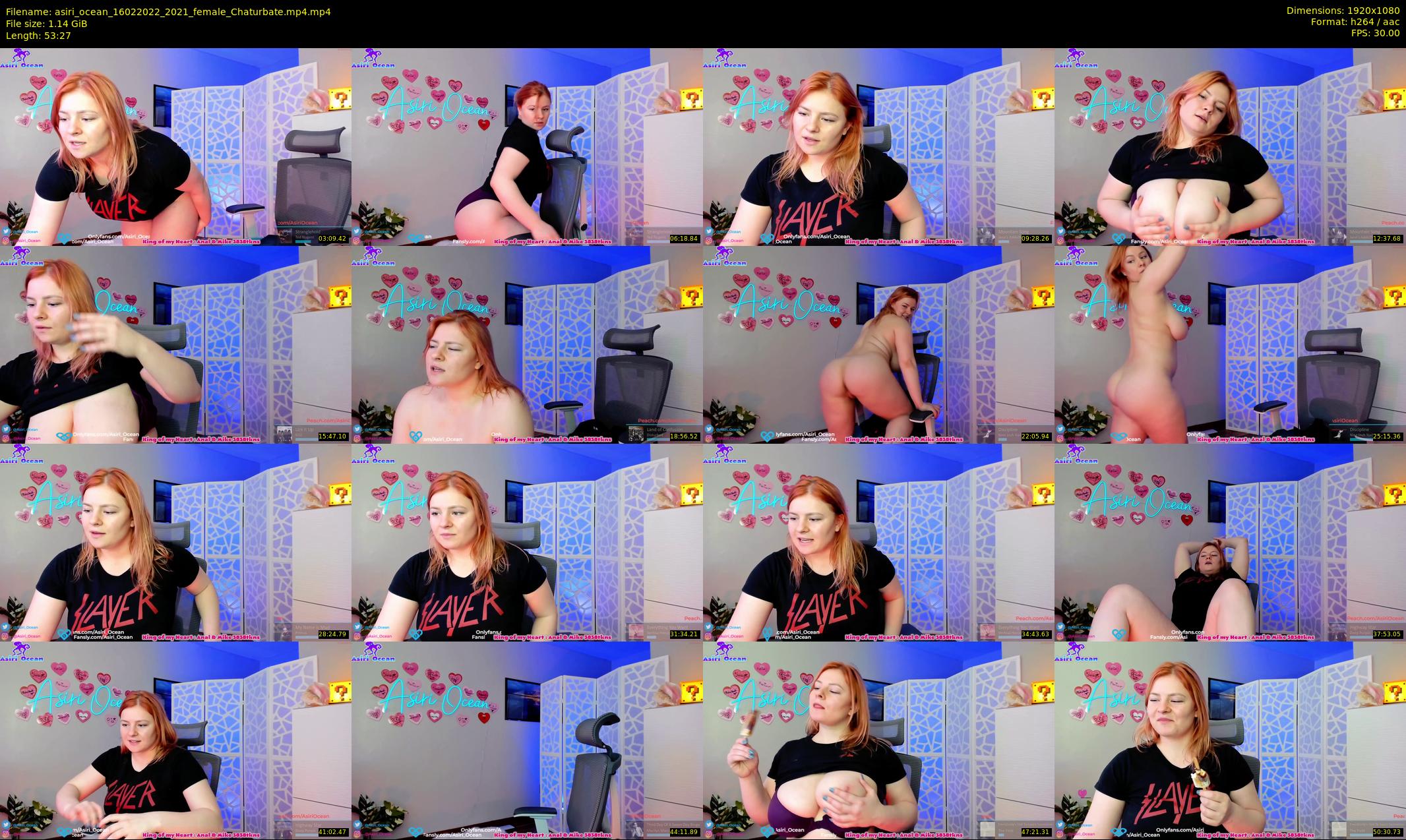 asiri_ocean — 54 minute Chaturbate female cam show recording, 1080p, Feb 16, 2022
