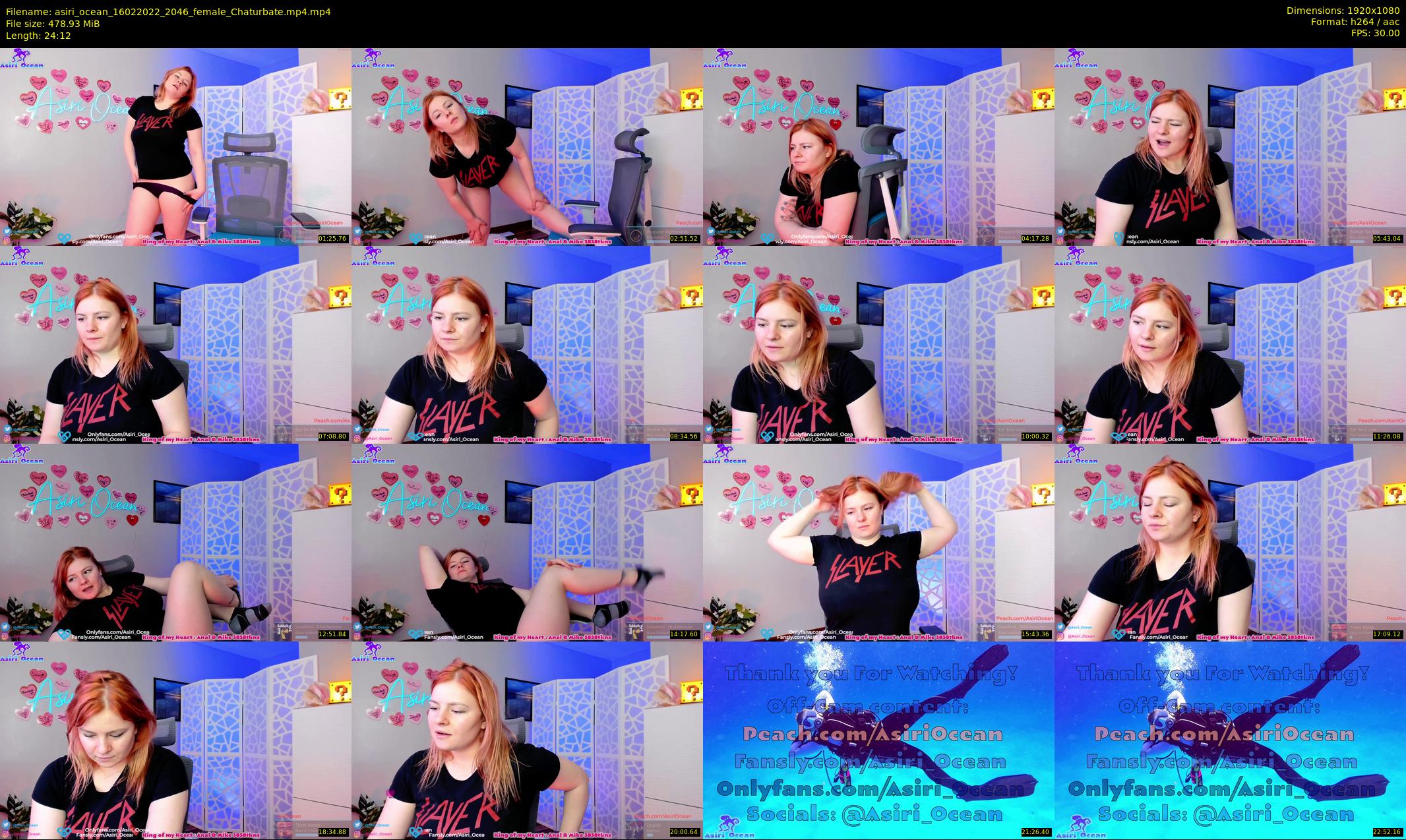 asiri_ocean — 25 minute Chaturbate female cam show recording, 1080p, Feb 16, 2022