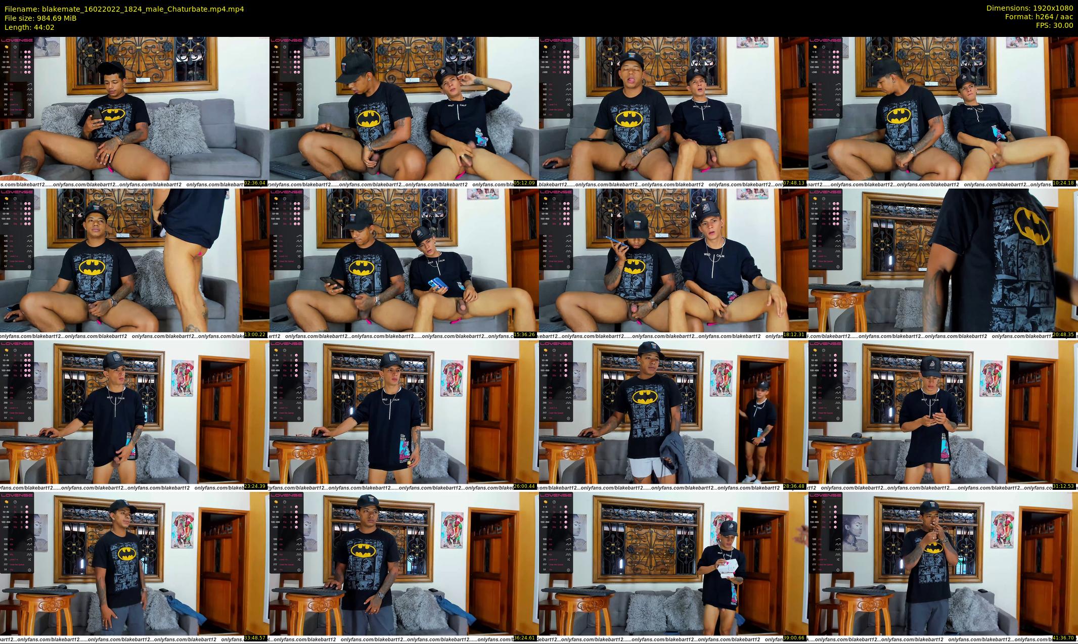 blakemate — 45 minute Chaturbate male cam show recording, 1080p, Feb 16, 2022