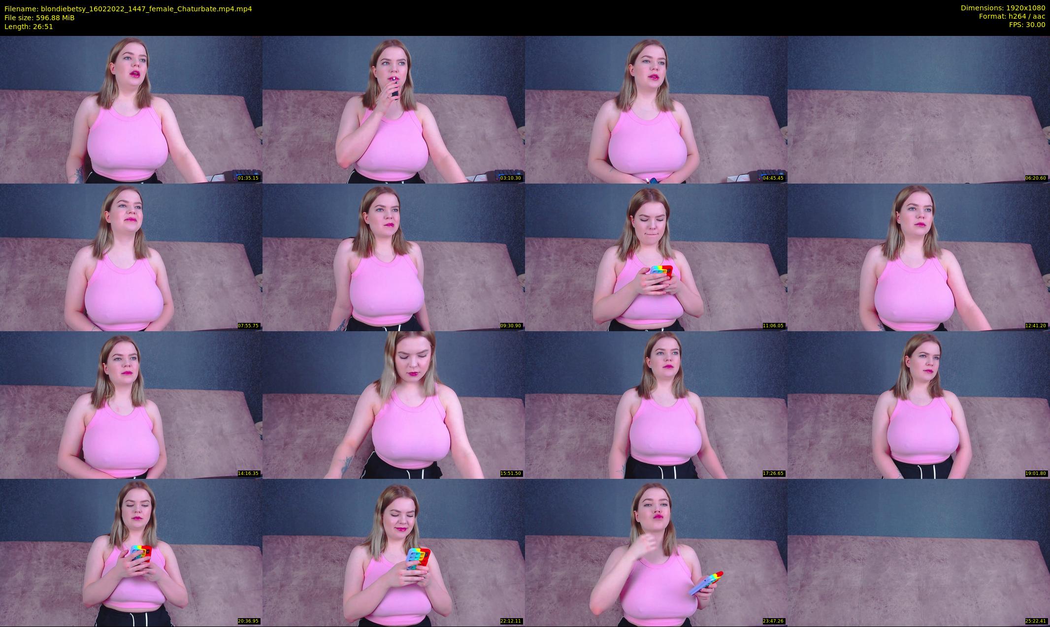 blondiebetsy — 27 minute Chaturbate female cam show recording, 1080p, Feb 16, 2022