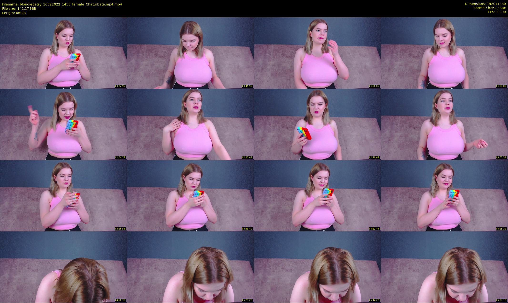 blondiebetsy — 7 minute Chaturbate female cam show recording, 1080p, Feb 16, 2022