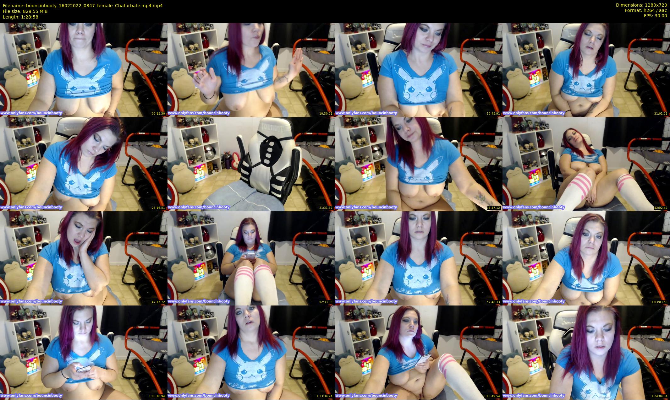 bouncinbooty — 89 minute Chaturbate female cam show recording, 720p, Feb 16, 2022