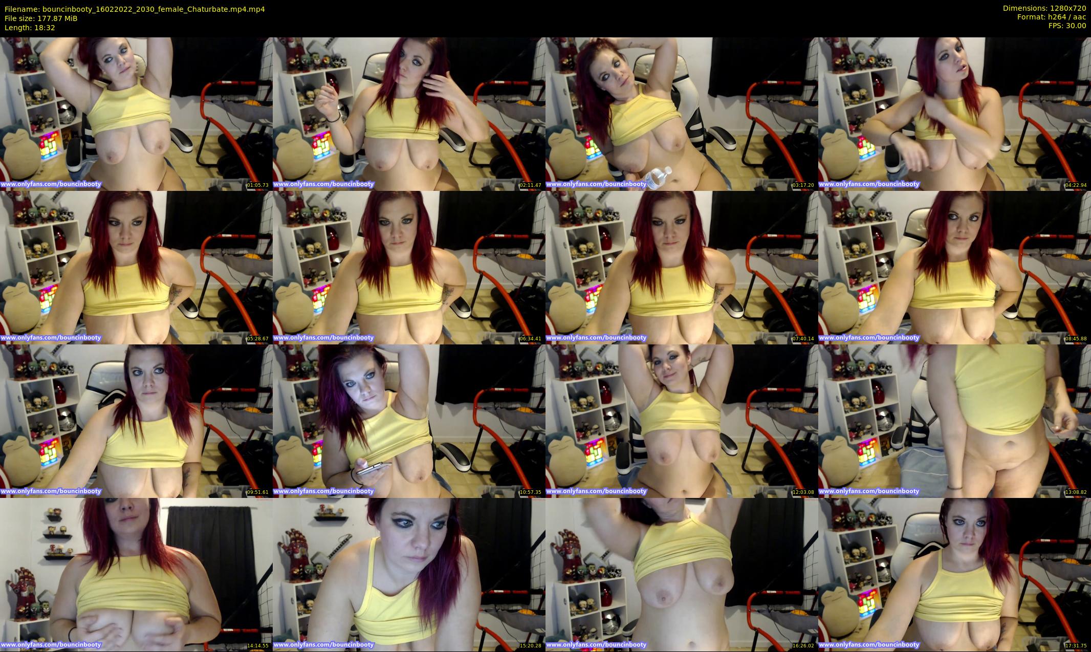 bouncinbooty — 19 minute Chaturbate female cam show recording, 720p, Feb 16, 2022