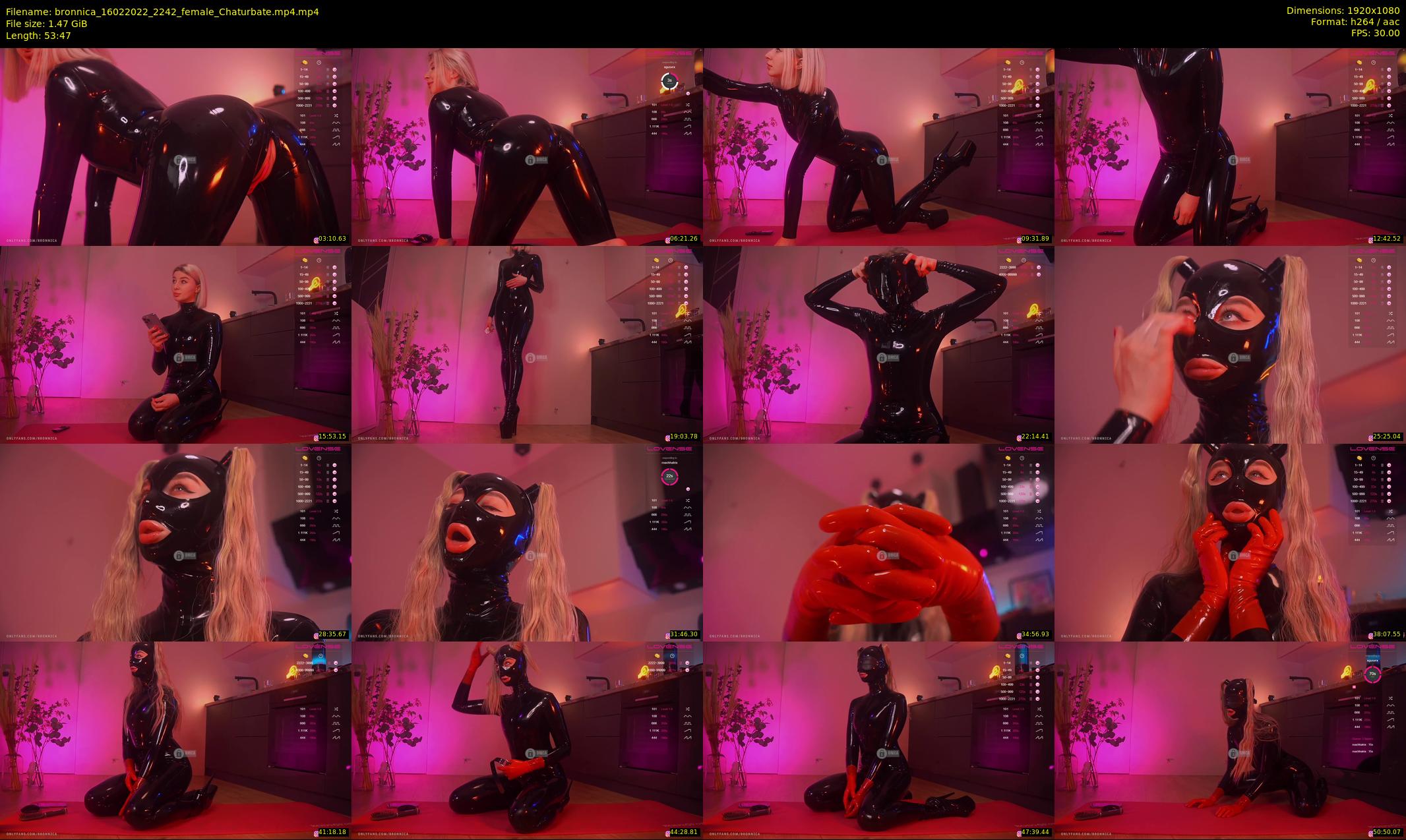 bronnica — 54 minute Chaturbate female cam show recording, 1080p, Feb 16, 2022