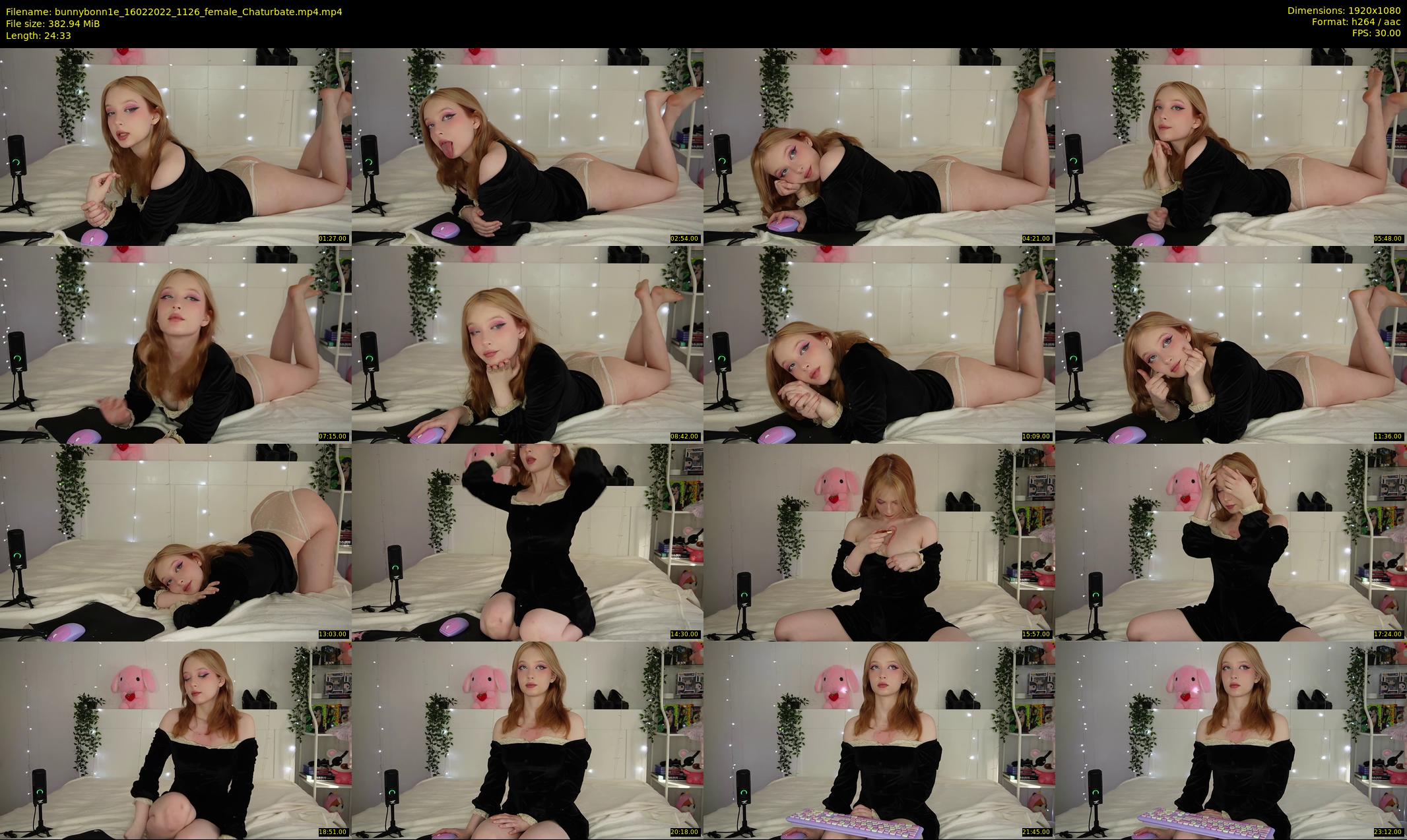 bunnybonn1e — 25 minute Chaturbate female cam show recording, 1080p, Feb 16, 2022