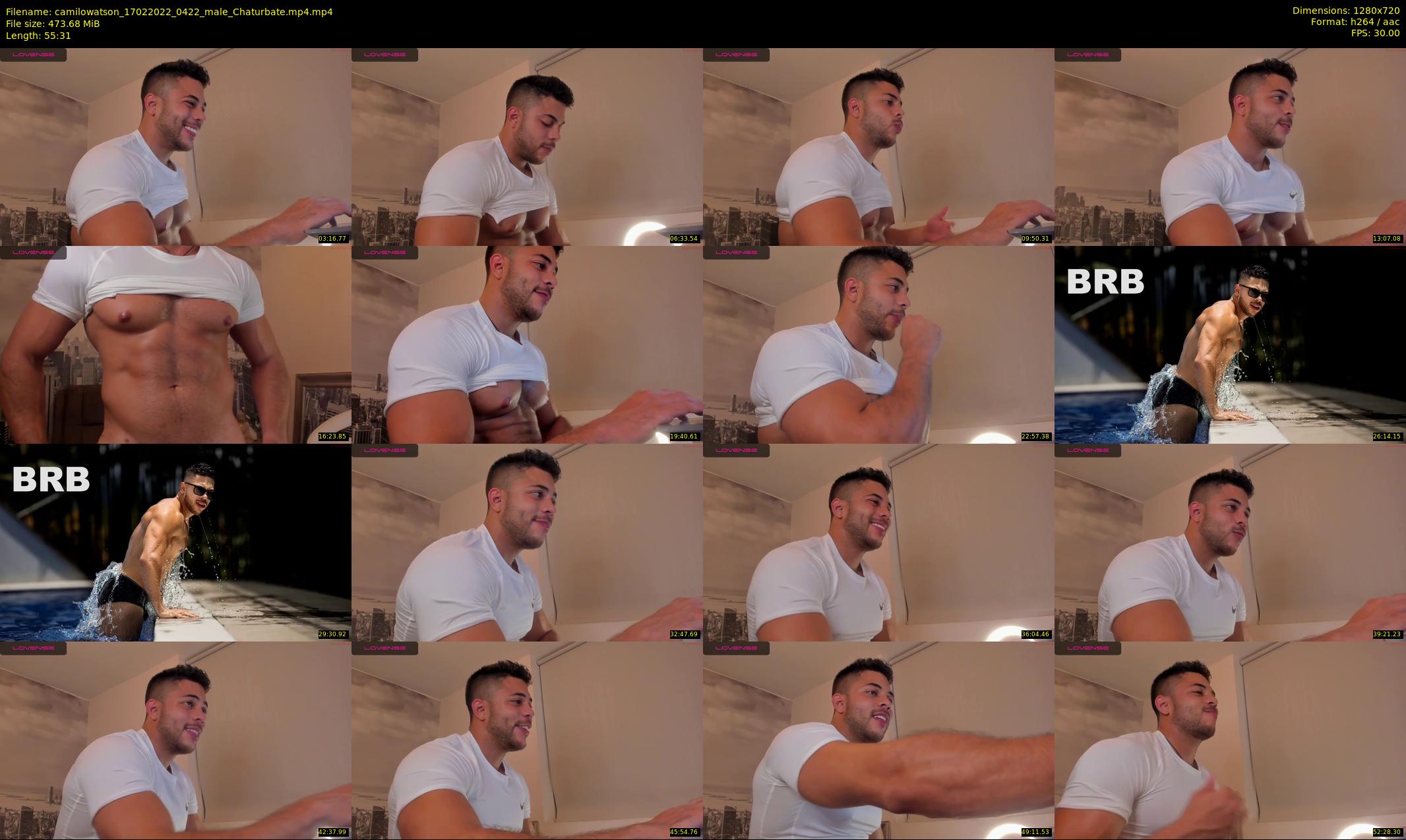 camilowatson — 56 minute Chaturbate male cam show recording, 720p, Feb 17, 2022
