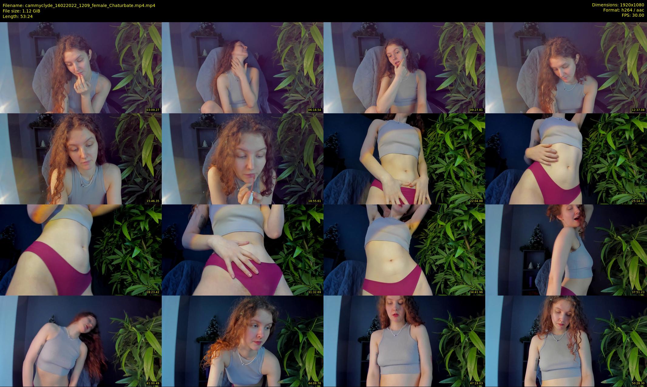 cammyclyde — 54 minute Chaturbate female cam show recording, 1080p, Feb 16, 2022