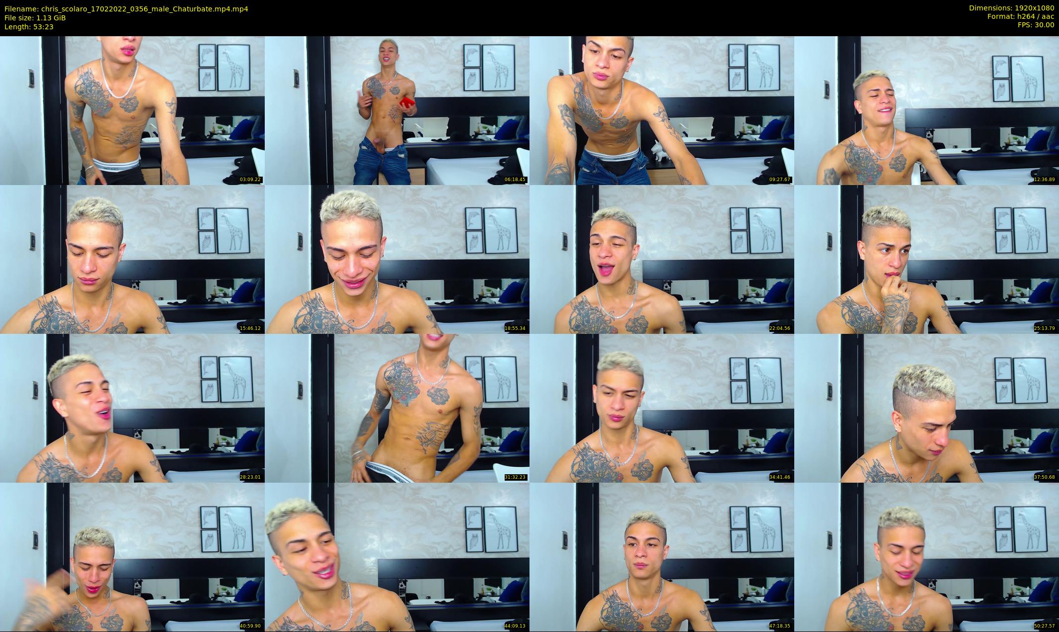 chris_scolaro — 54 minute Chaturbate male cam show recording, 1080p, Feb 17, 2022