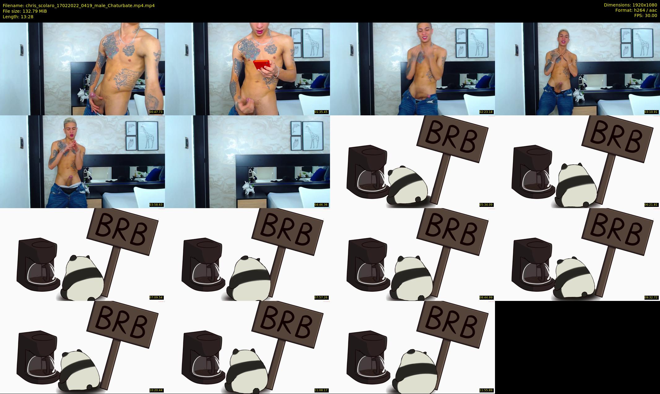 chris_scolaro — 14 minute Chaturbate male cam show recording, 1080p, Feb 17, 2022