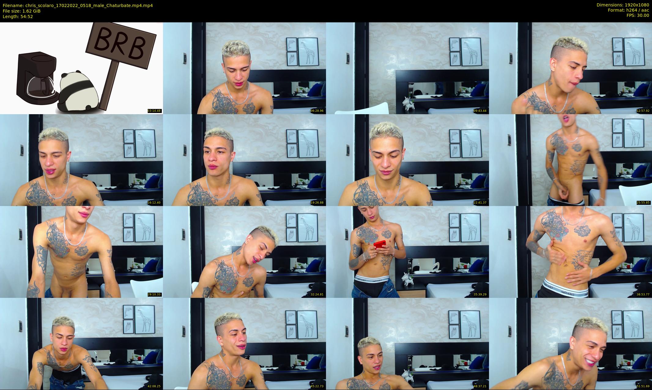 chris_scolaro — 55 minute Chaturbate male cam show recording, 1080p, Feb 17, 2022