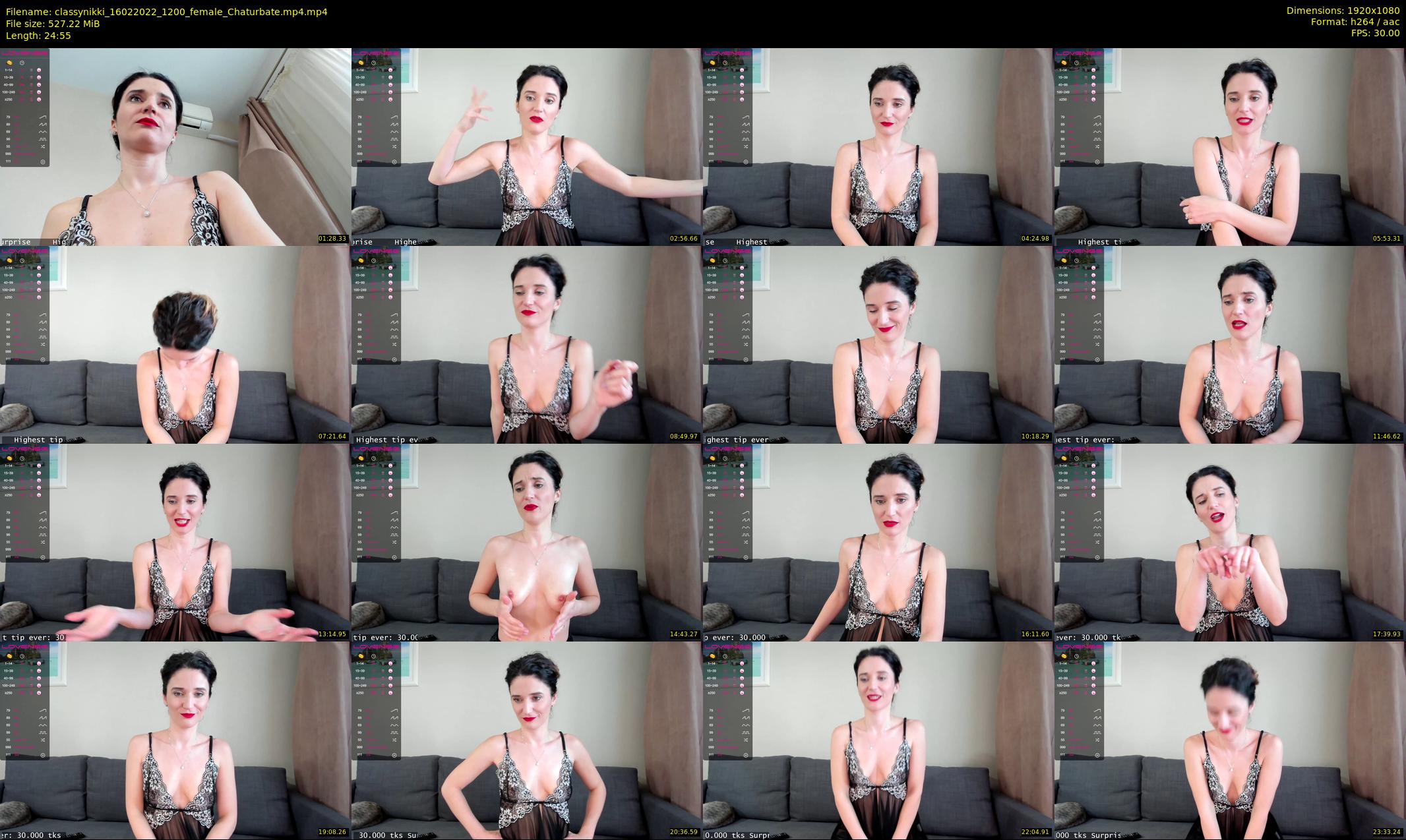 classynikki — 25 minute Chaturbate female cam show recording, 1080p, Feb 16, 2022