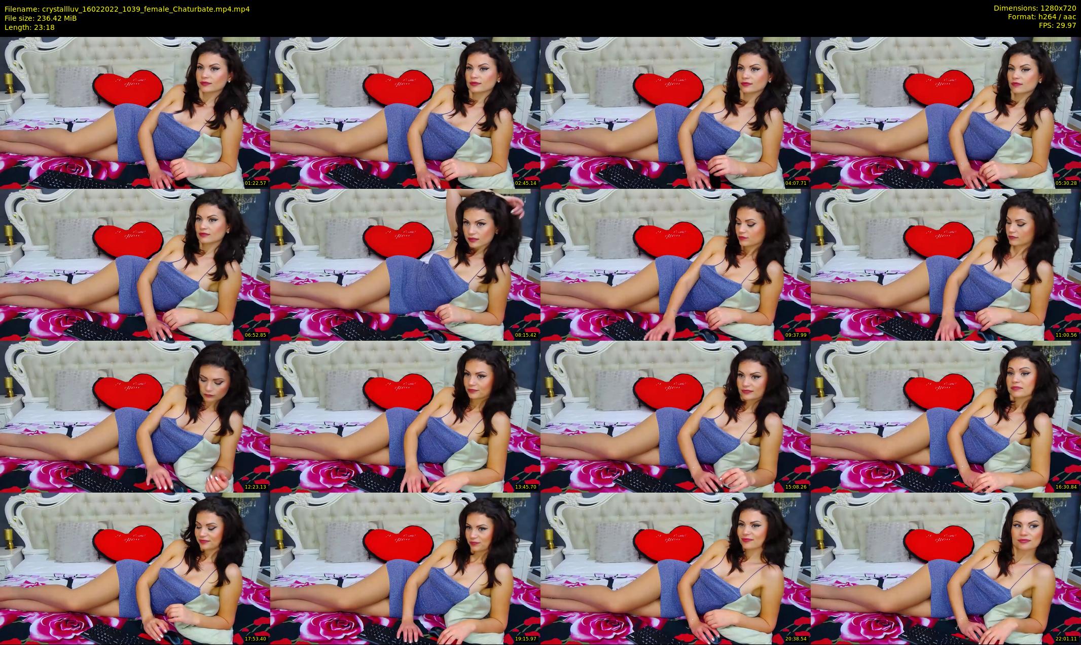 crystallluv — 24 minute Chaturbate female cam show recording, 720p, Feb 16, 2022