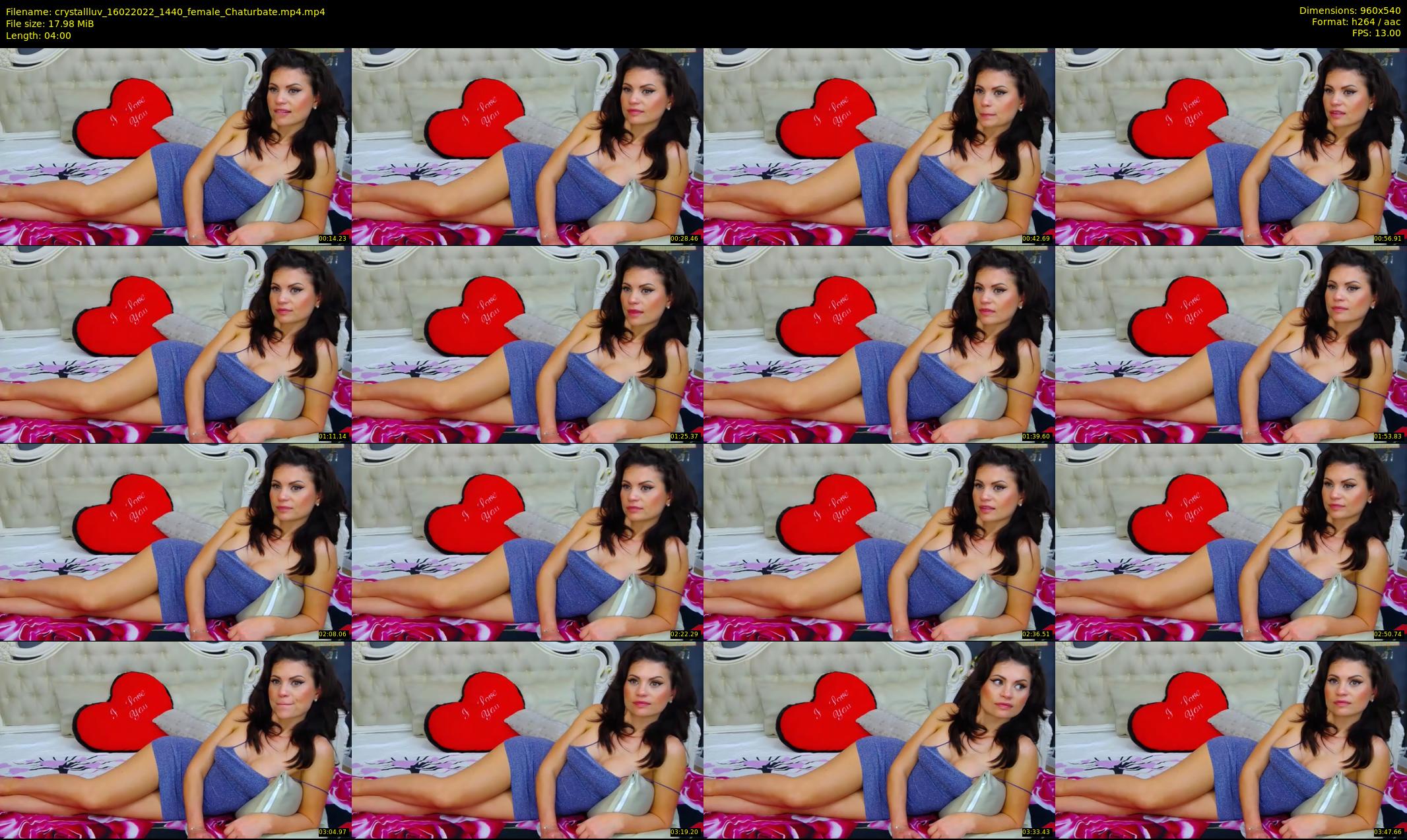 crystallluv — 4 minute Chaturbate female cam show recording, 480p, Feb 16, 2022