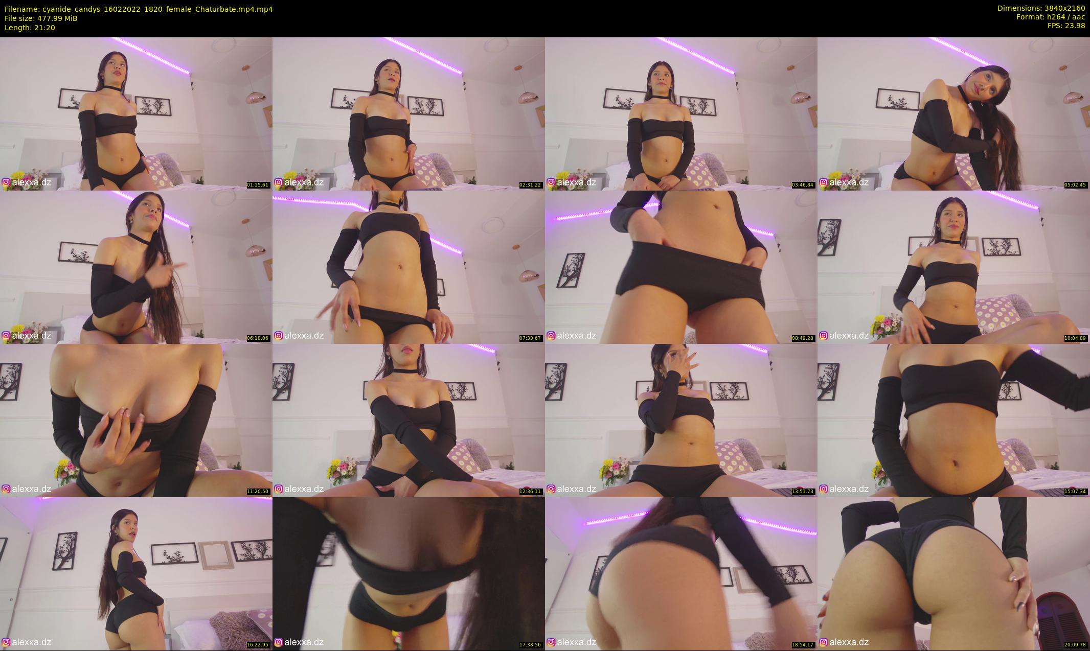 cyanide_candys — 22 minute Chaturbate female cam show recording, 4K, Feb 16, 2022