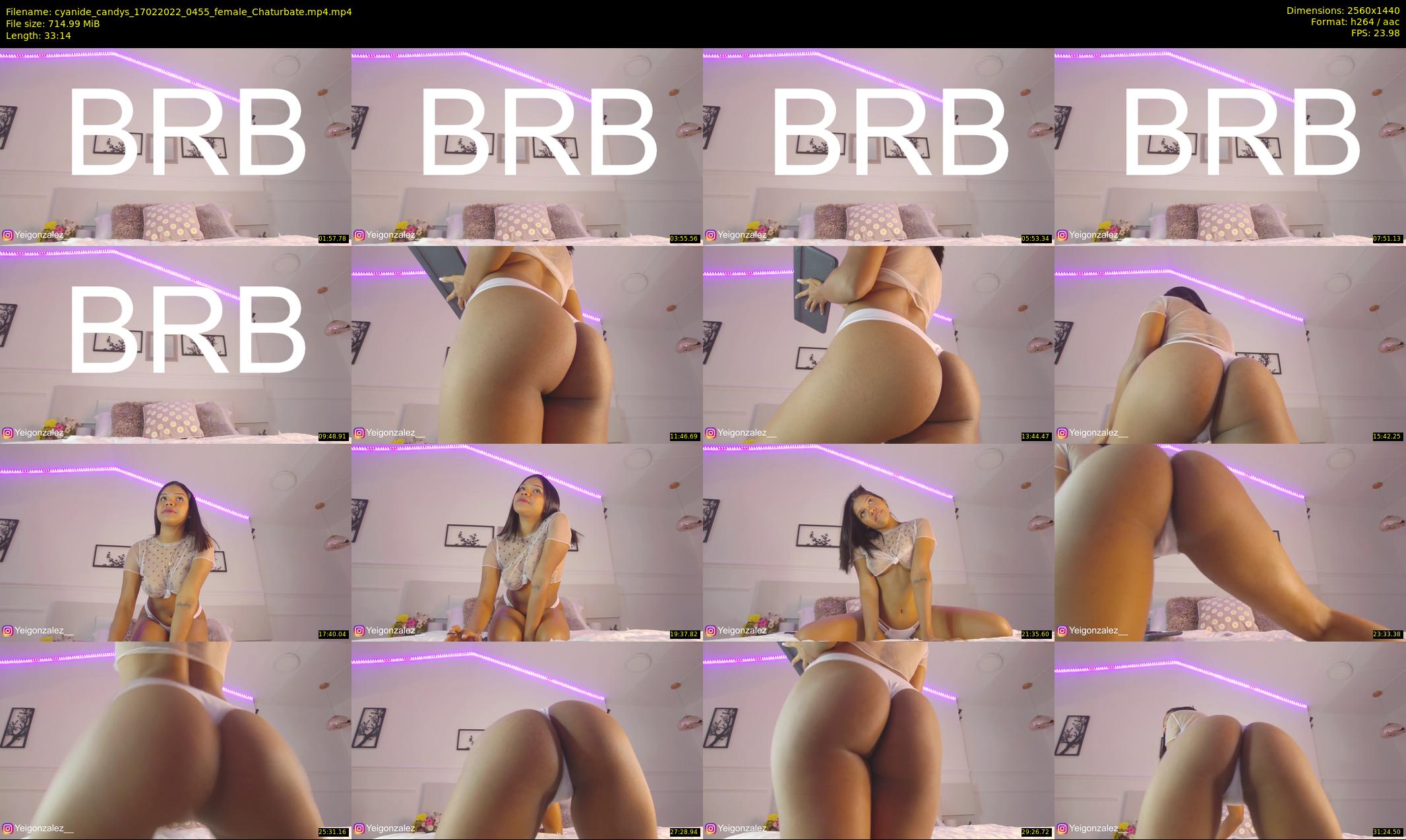cyanide_candys — 34 minute Chaturbate female cam show recording, 1080p, Feb 17, 2022