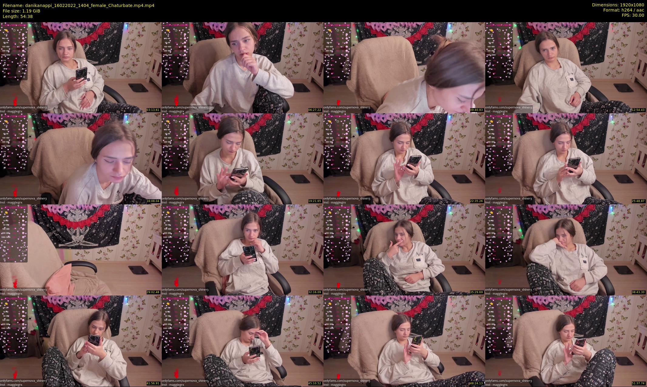 danikanappi — 55 minute Chaturbate female cam show recording, 1080p, Feb 16, 2022