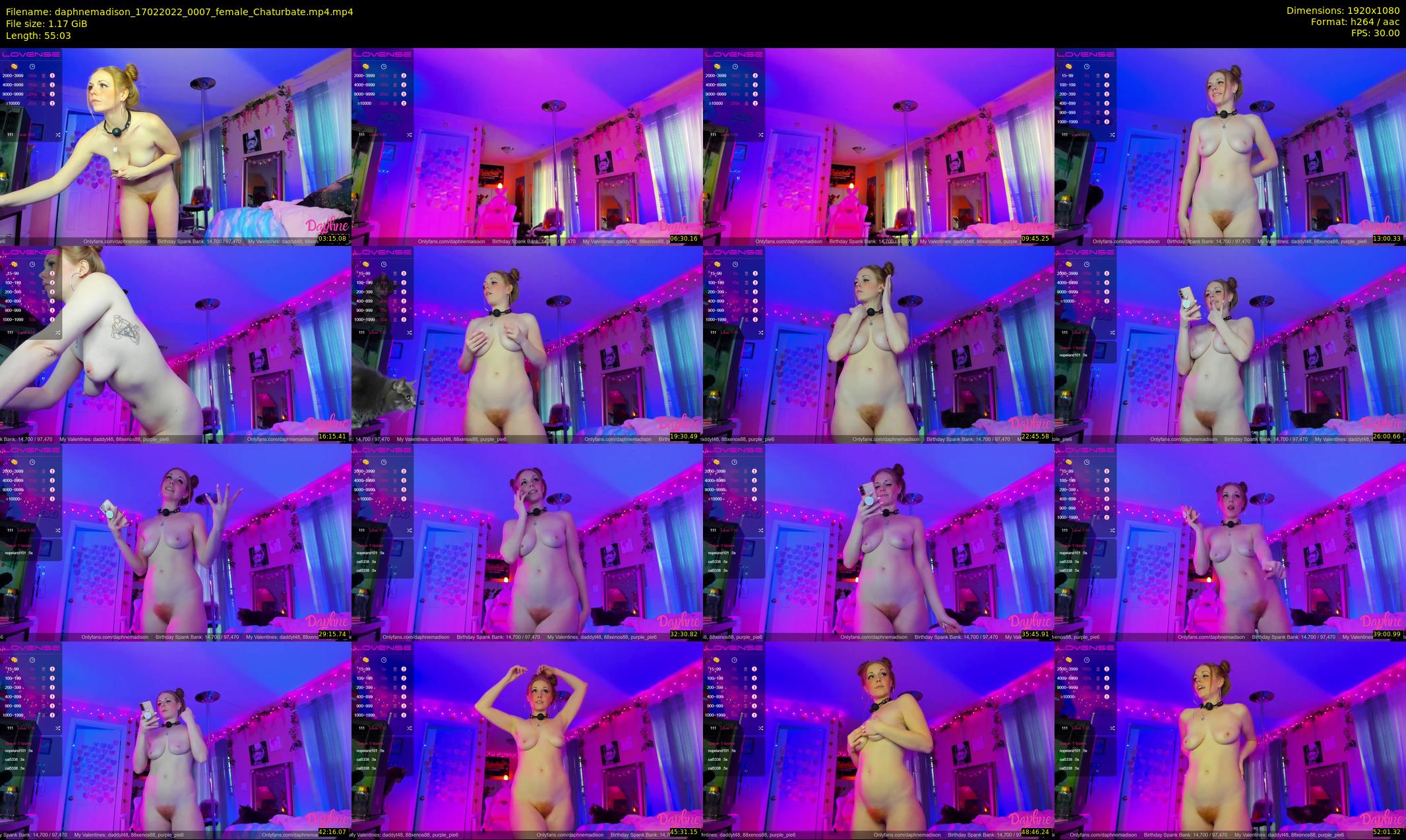 daphnemadison — 56 minute Chaturbate couple cam show recording, 1080p, Feb 17, 2022