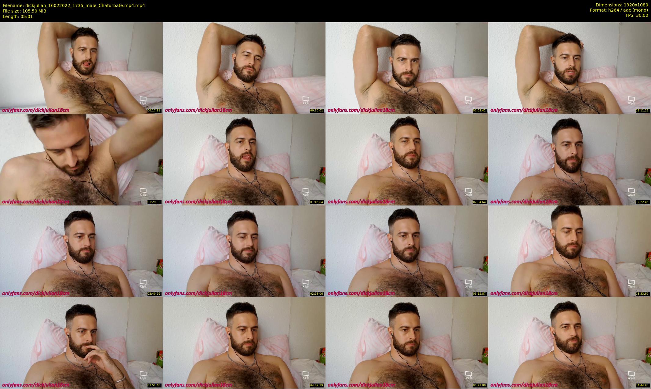 dickjulian — 6 minute Chaturbate male cam show recording, 1080p, Feb 16, 2022