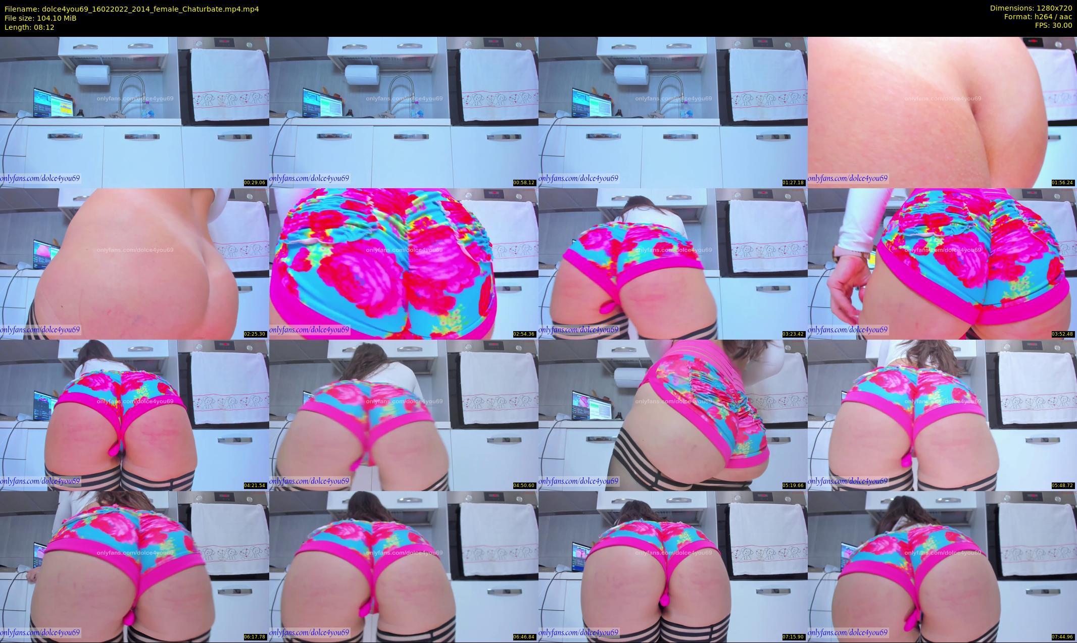 dolce4you69 — 9 minute Chaturbate female cam show recording, 720p, Feb 16, 2022