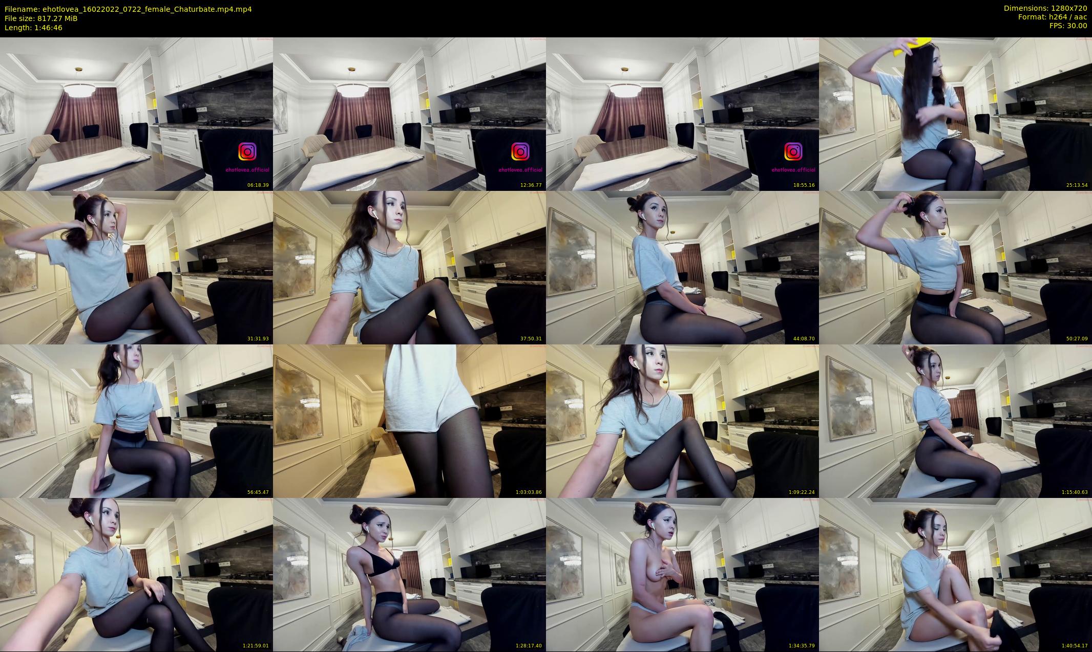 ehotlovea — 107 minute Chaturbate female cam show recording, 720p, Feb 16, 2022