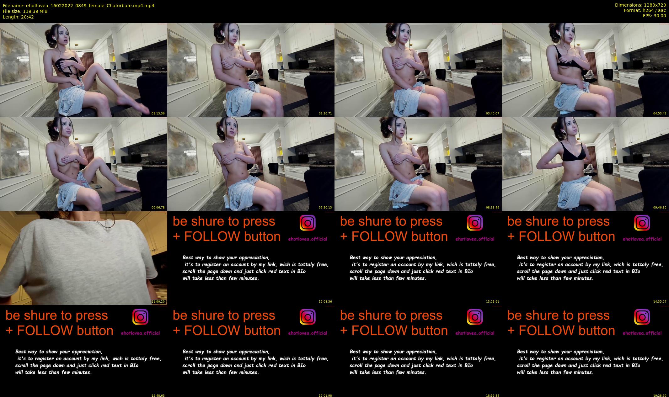 ehotlovea — 21 minute Chaturbate female cam show recording, 720p, Feb 16, 2022