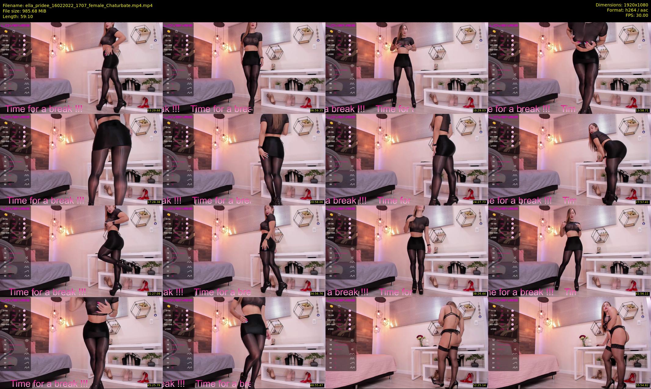 ella_pridee — 60 minute Chaturbate female cam show recording, 1080p, Feb 16, 2022