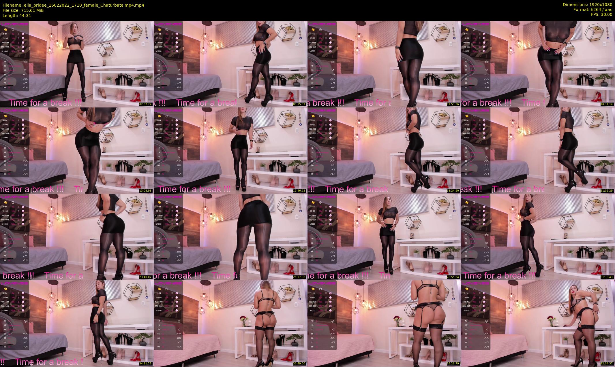 ella_pridee — 45 minute Chaturbate female cam show recording, 1080p, Feb 16, 2022