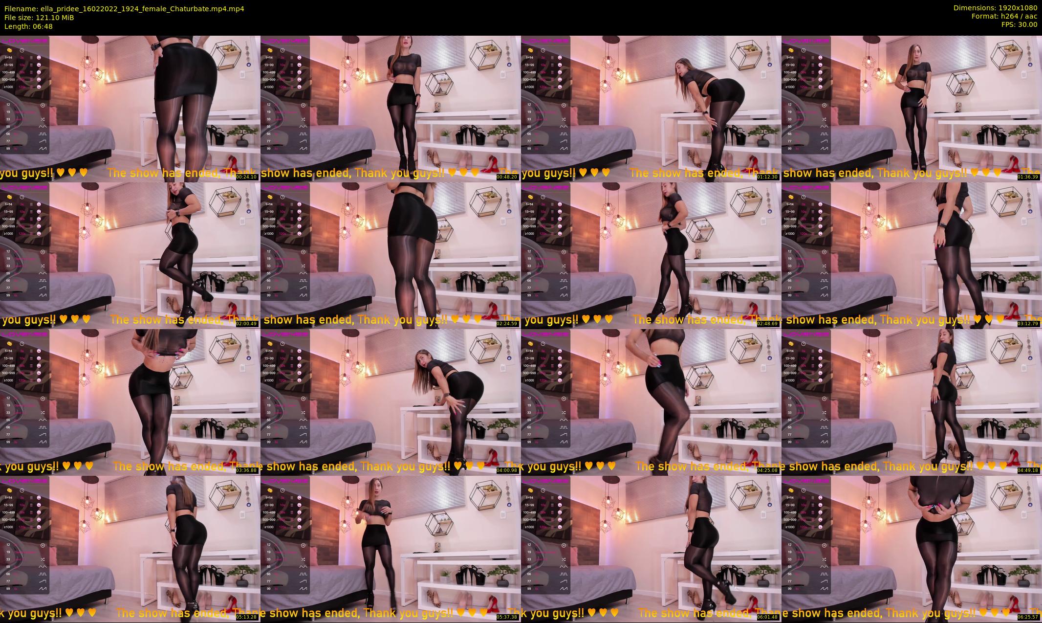 ella_pridee — 7 minute Chaturbate female cam show recording, 1080p, Feb 16, 2022