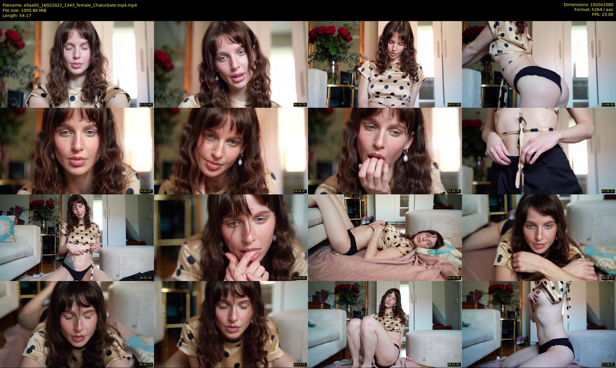 ellaa91 — 55 minute Chaturbate female cam show recording, 1080p, Feb 16, 2022