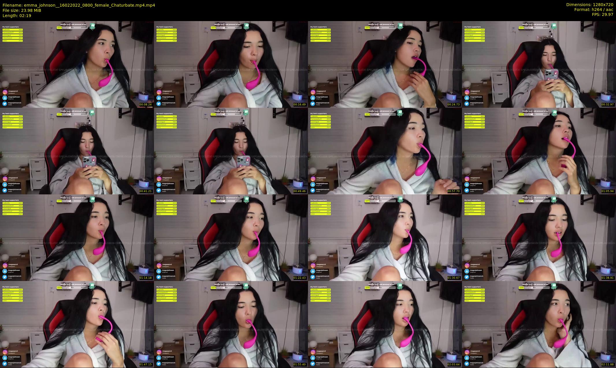 emma_johnson_ — 3 minute Chaturbate female cam show recording, 720p, Feb 16, 2022