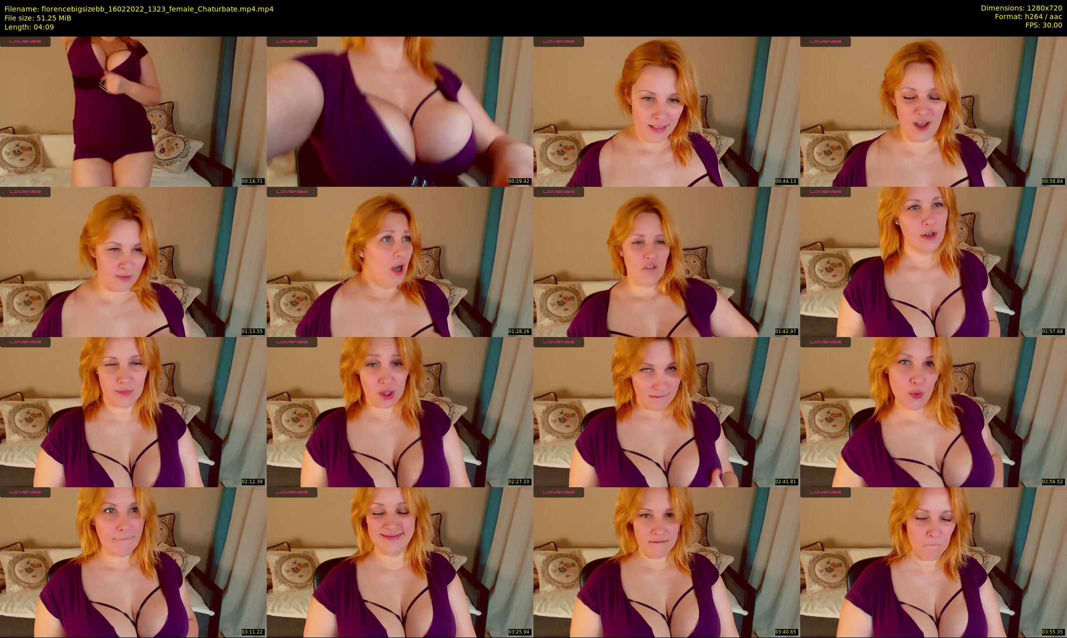 florencebigsizebb — 5 minute Chaturbate female cam show recording, 720p, Feb 16, 2022