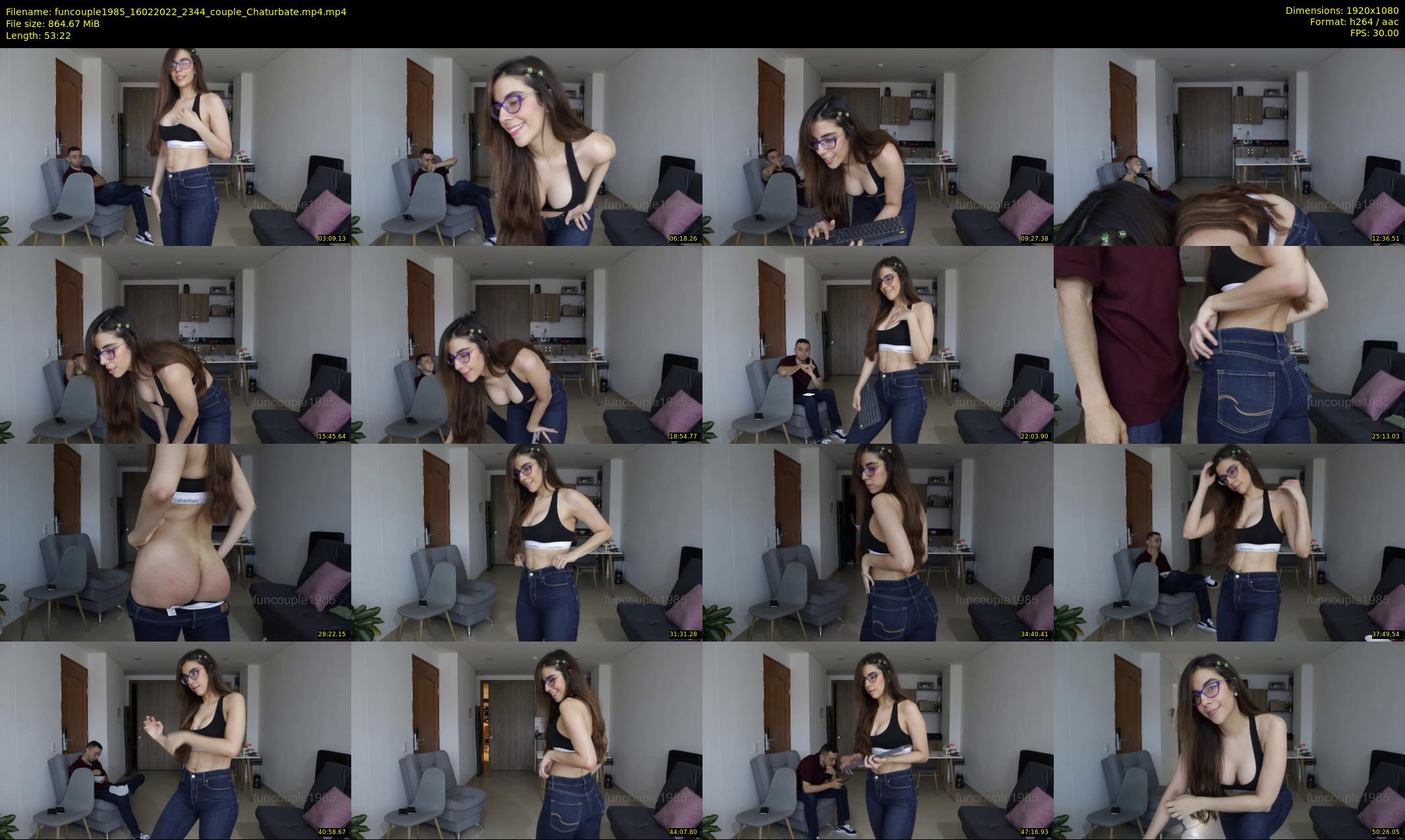 funcouple1985 — 54 minute Chaturbate couple cam show recording, 1080p, Feb 16, 2022