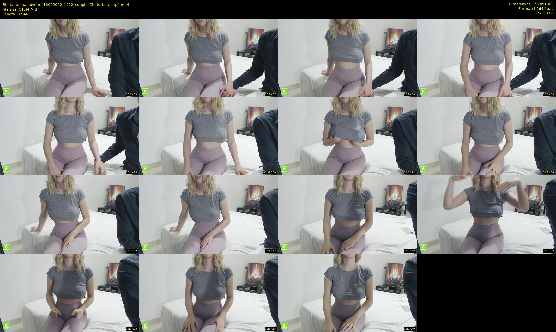 gablovetm — 3 minute Chaturbate couple cam show recording, 1080p, Feb 16, 2022