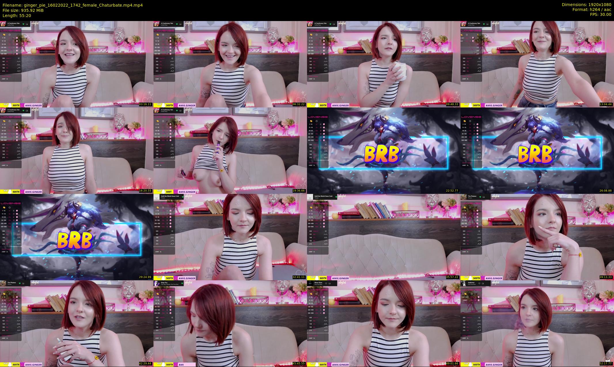 ginger_pie — 56 minute Chaturbate female cam show recording, 1080p, Feb 16, 2022