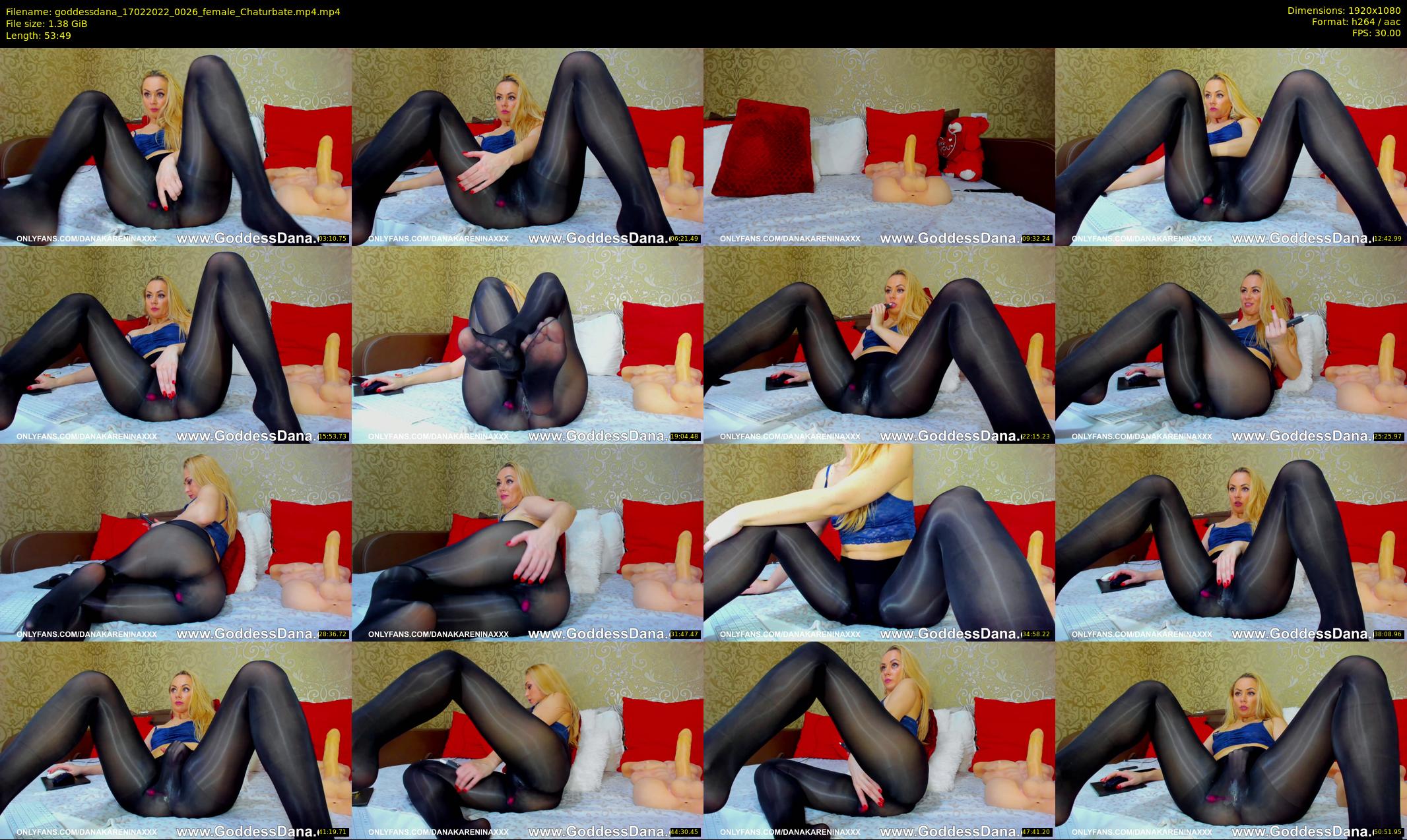 goddessdana — 54 minute Chaturbate female cam show recording, 1080p, Feb 17, 2022