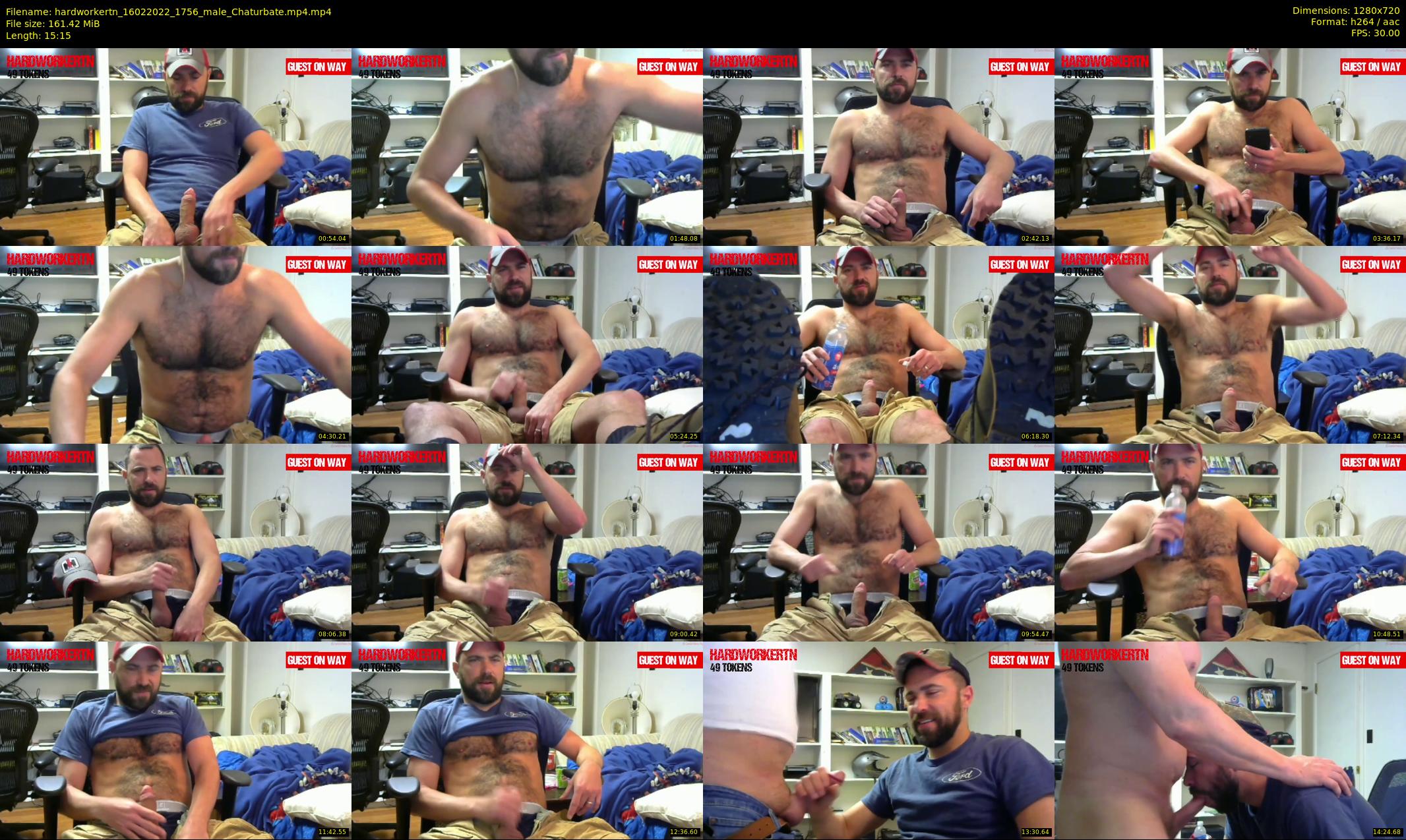 hardworkertn — 16 minute Chaturbate male cam show recording, 720p, Feb 16, 2022