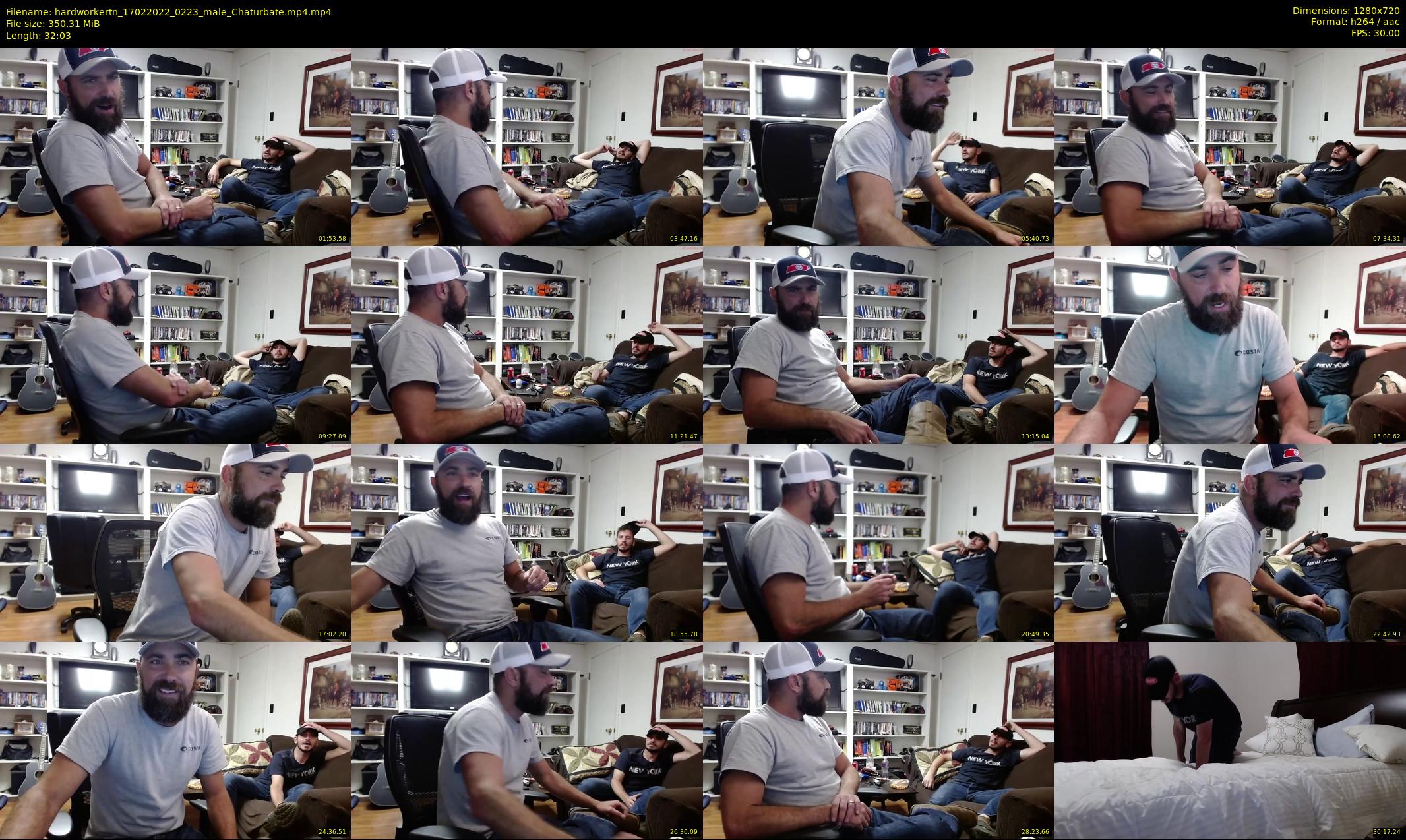 hardworkertn — 33 minute Chaturbate male cam show recording, 720p, Feb 17, 2022