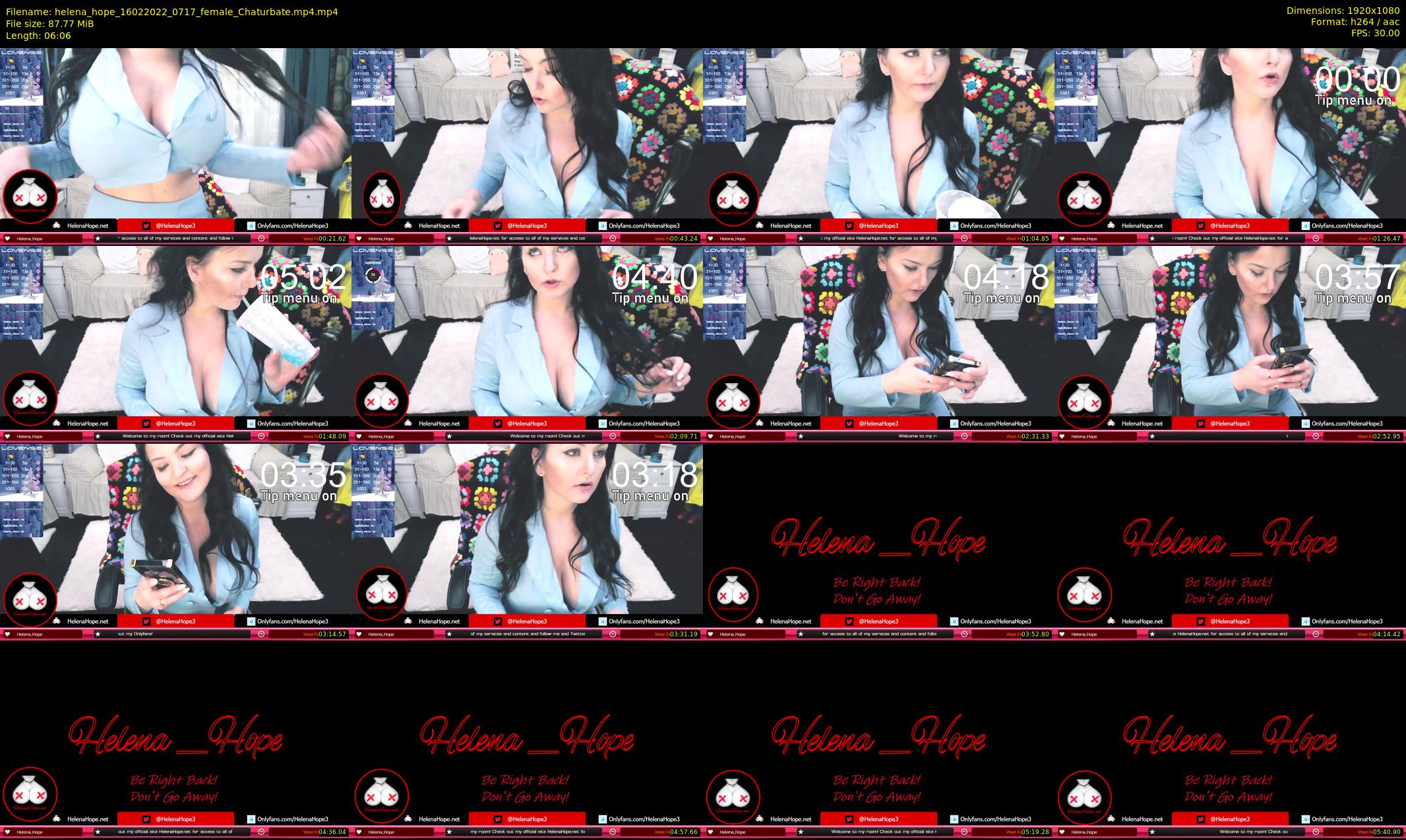 helena_hope — 7 minute Chaturbate female cam show recording, 1080p, Feb 16, 2022