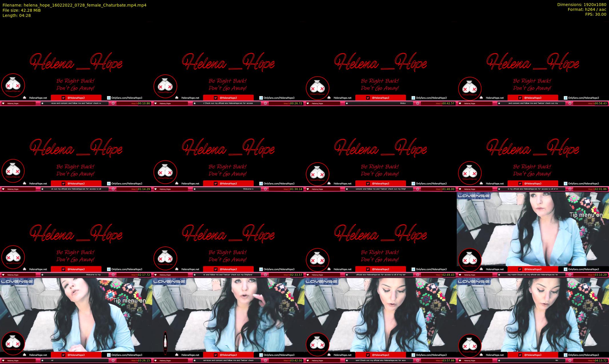 helena_hope — 5 minute Chaturbate female cam show recording, 1080p, Feb 16, 2022