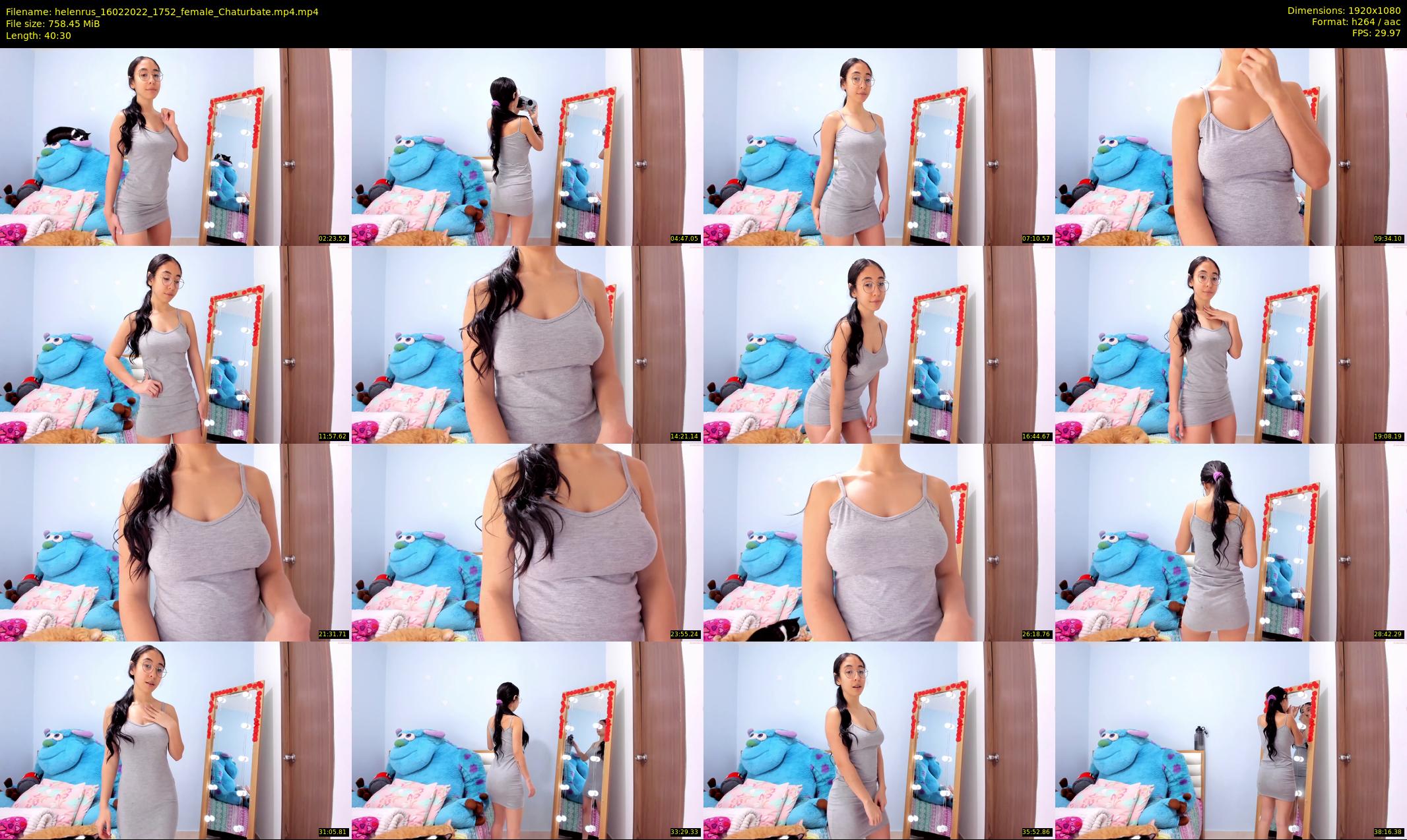 helenrus — 41 minute Chaturbate female cam show recording, 1080p, Feb 16, 2022
