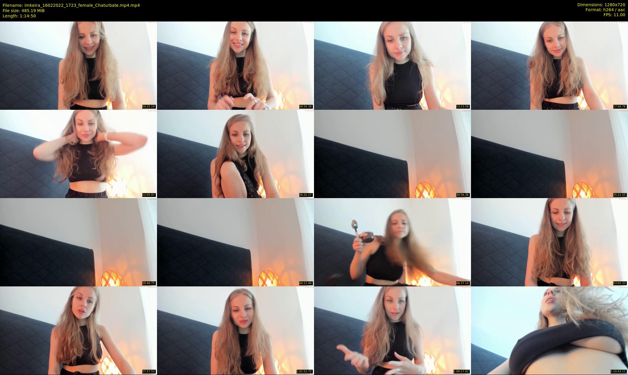 imkeira — 75 minute Chaturbate female cam show recording, 720p, Feb 16, 2022