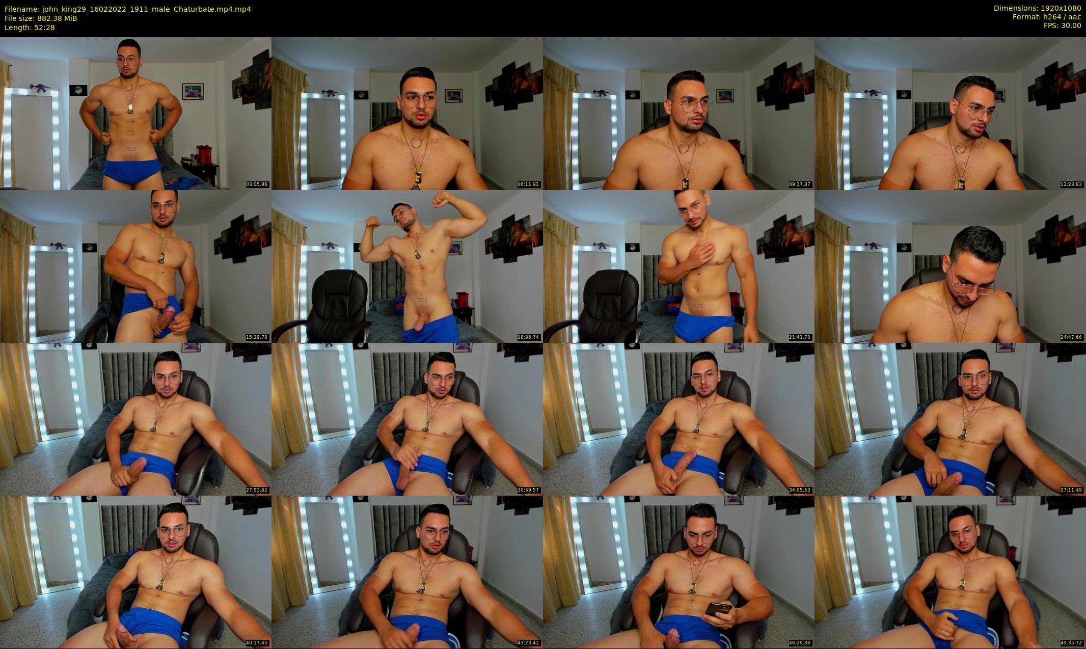 john_king29 — 53 minute Chaturbate male cam show recording, 1080p, Feb 16, 2022