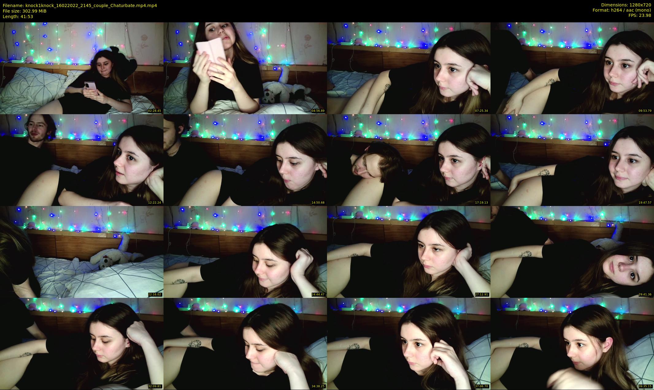 knock1knock — 42 minute Chaturbate couple cam show recording, 720p, Feb 16, 2022