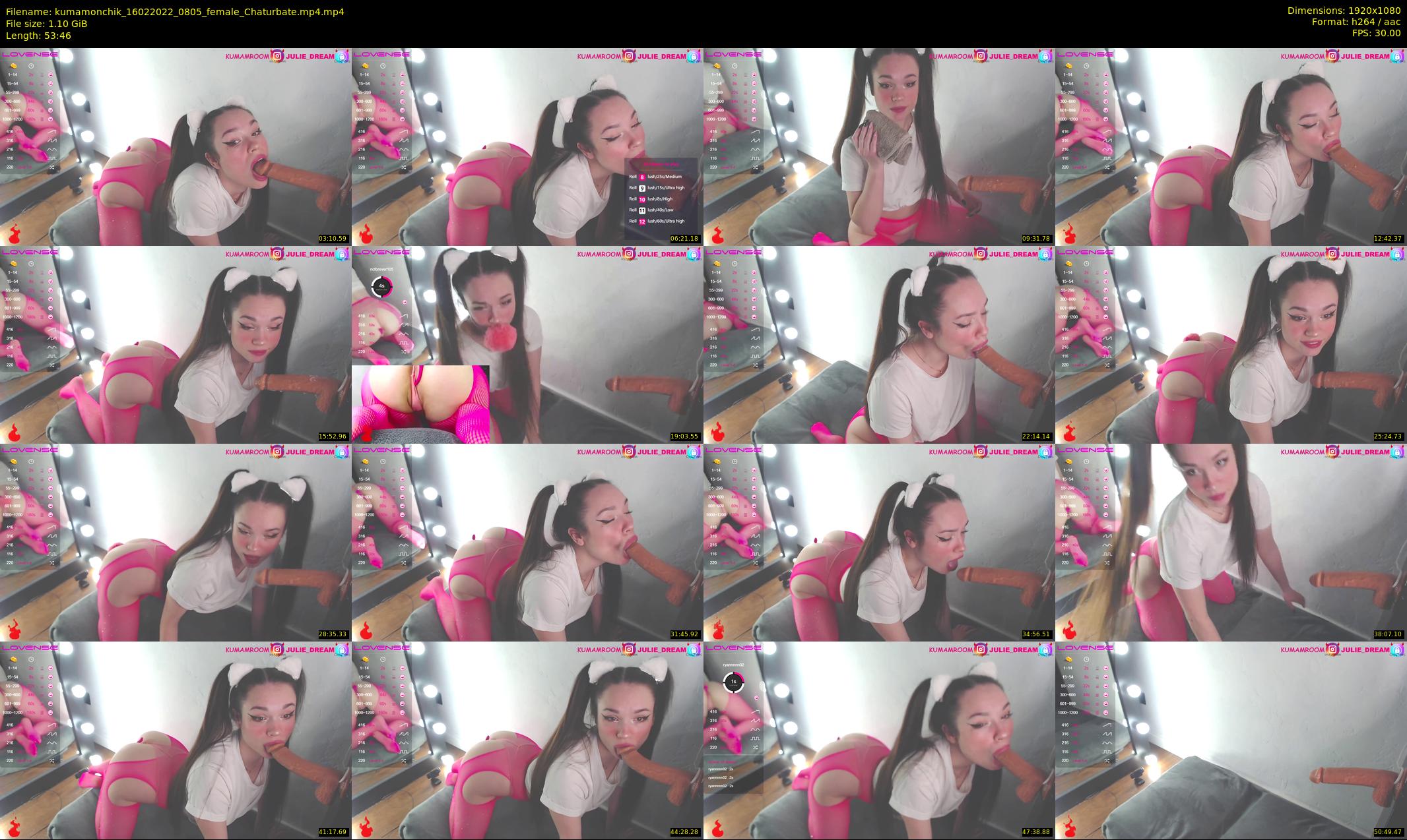 kumamonchik — 54 minute Chaturbate couple cam show recording, 1080p, Feb 16, 2022