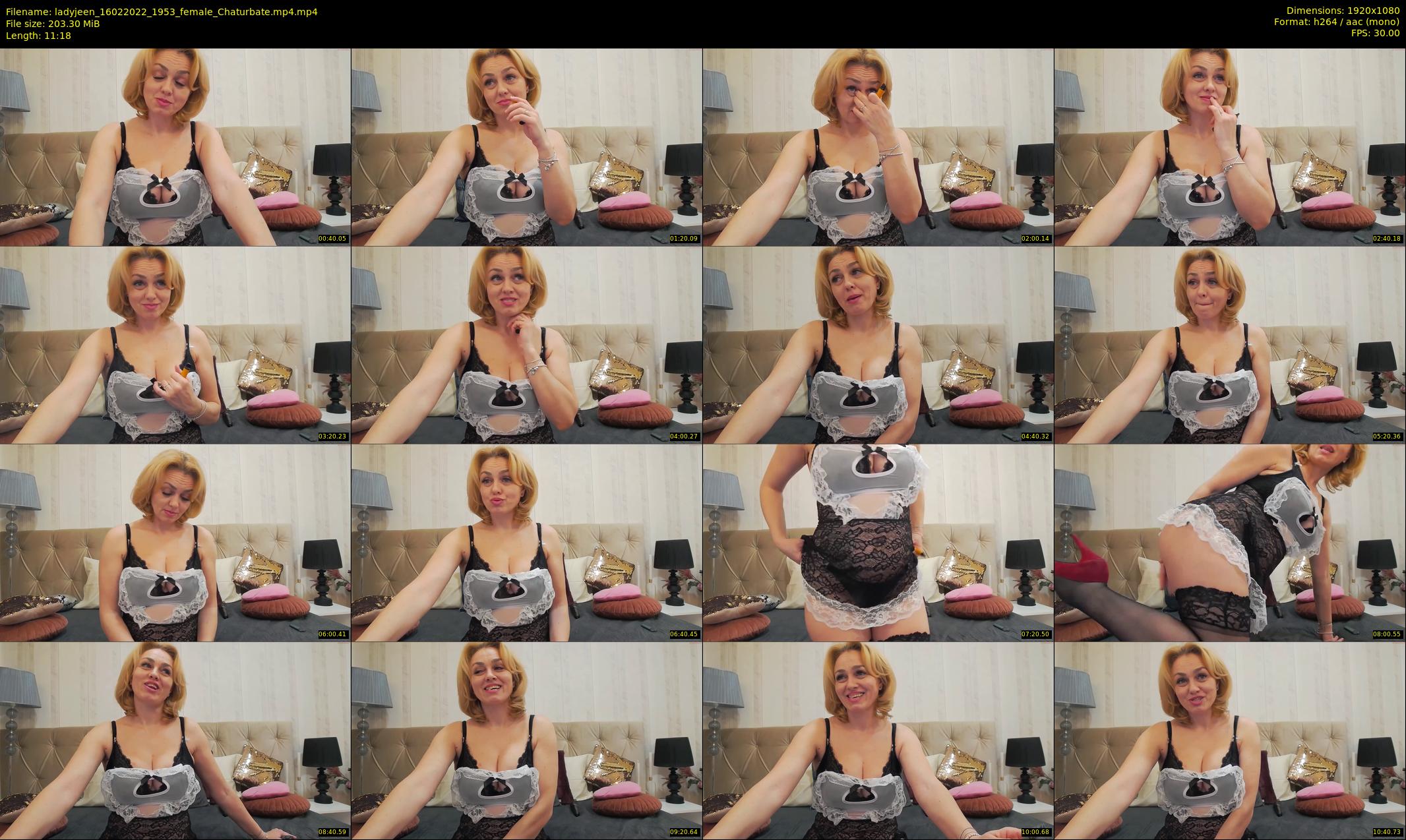 ladyjeen — 12 minute Chaturbate female cam show recording, 1080p, Feb 16, 2022