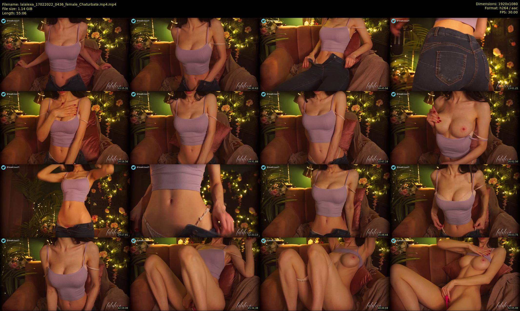 lalalexa — 56 minute Chaturbate female cam show recording, 1080p, Feb 17, 2022