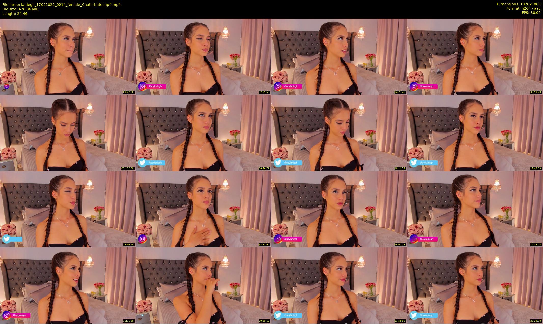 laniegh — 25 minute Chaturbate female cam show recording, 1080p, Feb 17, 2022