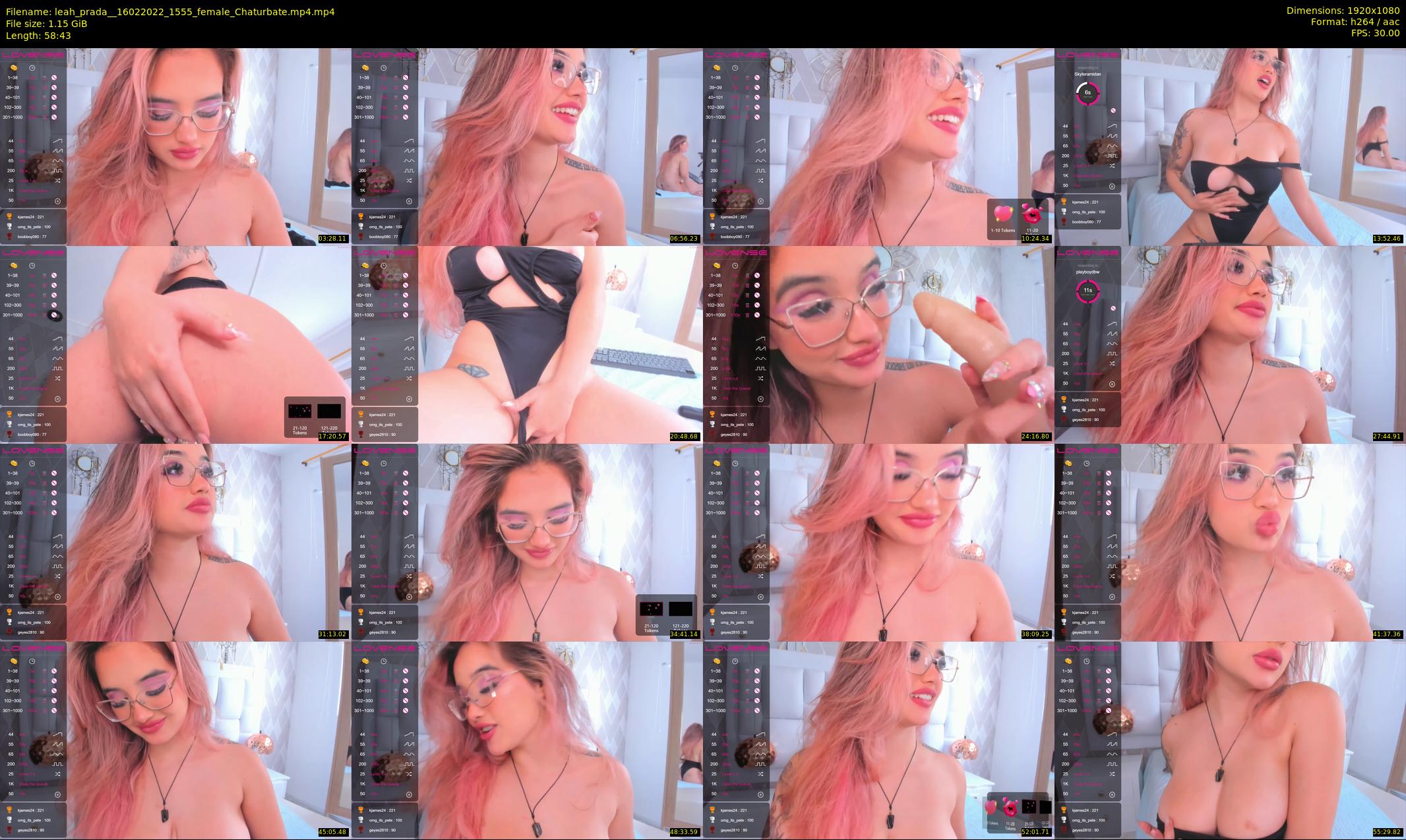 leah_prada_ — 59 minute Chaturbate female cam show recording, 1080p, Feb 16, 2022