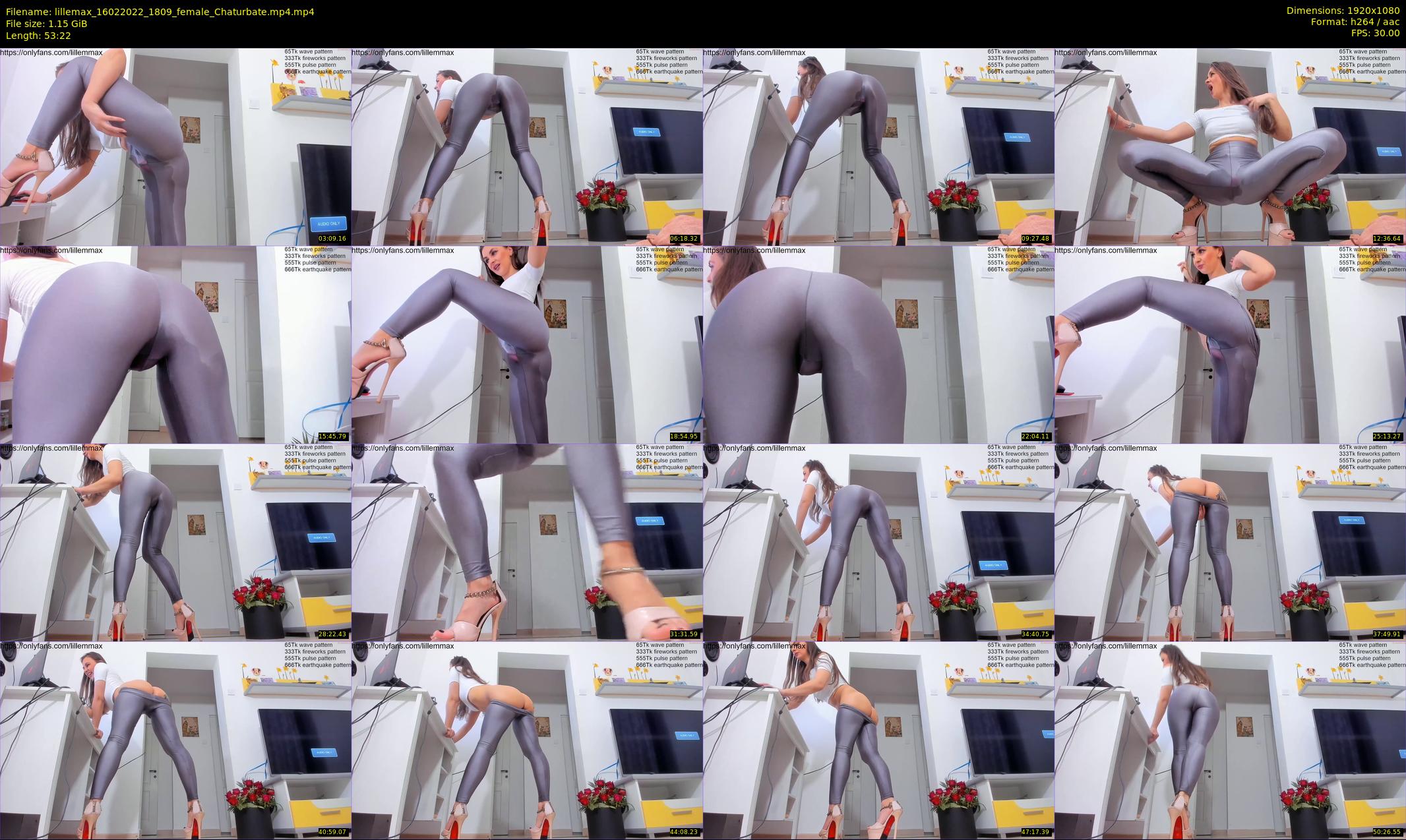 lillemax — 54 minute Chaturbate female cam show recording, 1080p, Feb 16, 2022